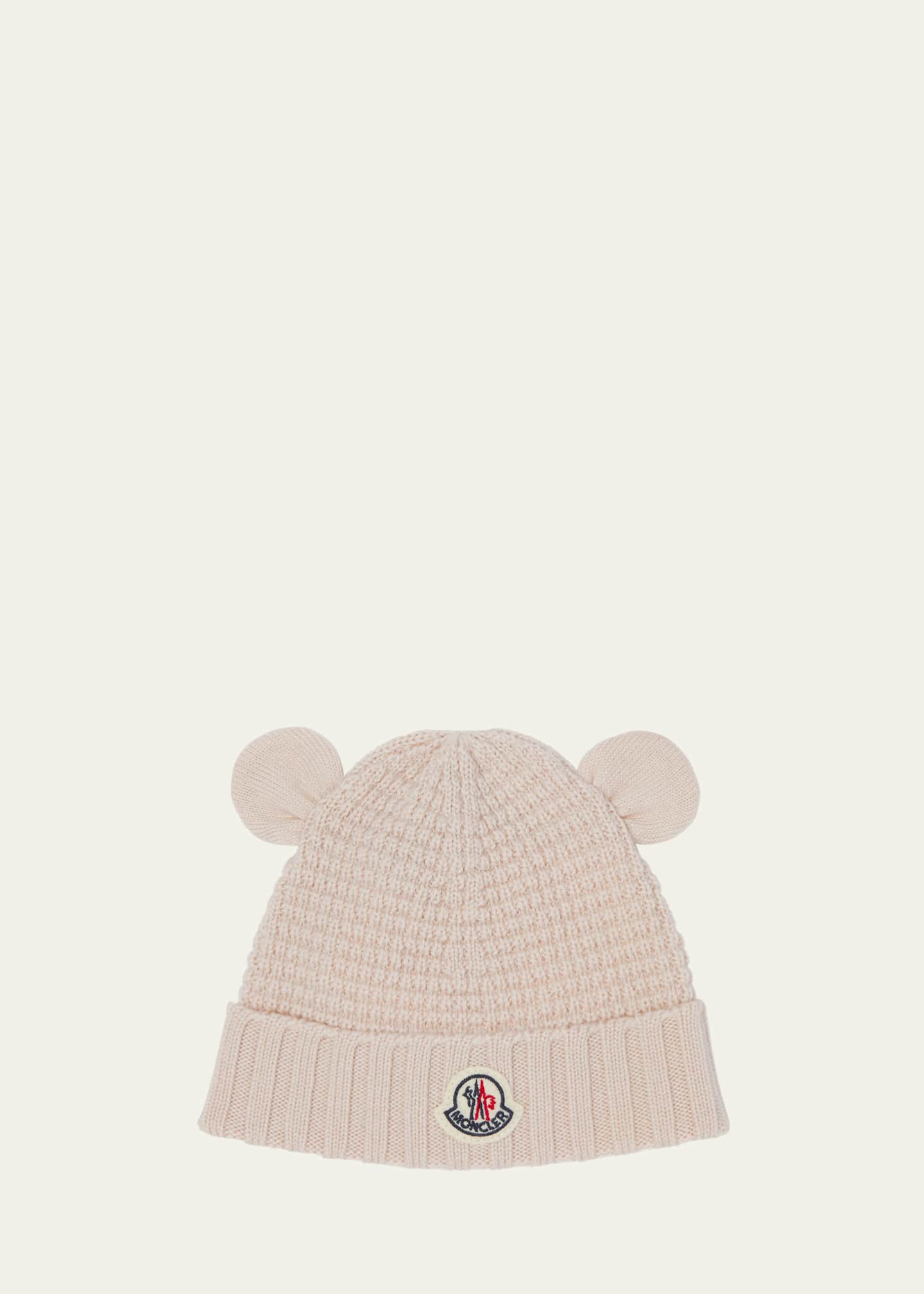 Moncler Kid's Knit Ears Wool Beanie Image 1 of 2