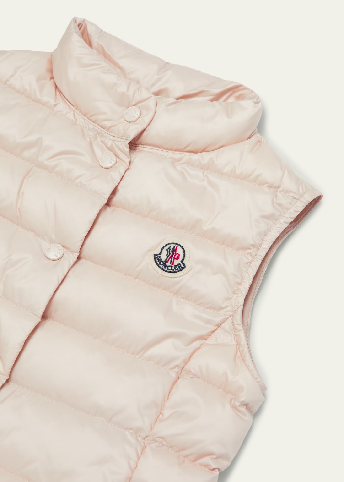 Moncler Girl's Liane Quilted Down Vest, Size 12-14