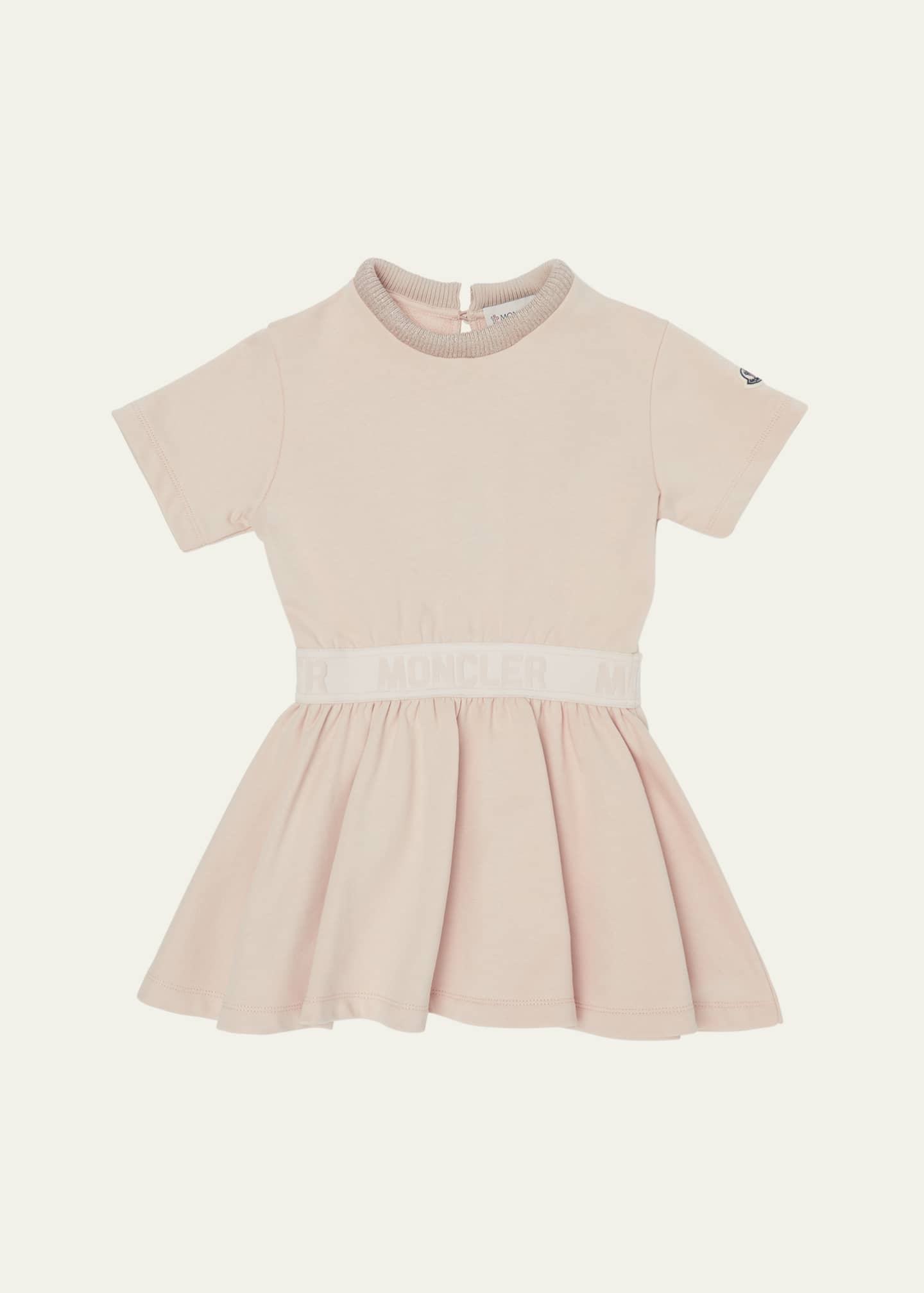 Moncler Girl's Logo-Printed Dress, Size 4-6 Image 1 of 3