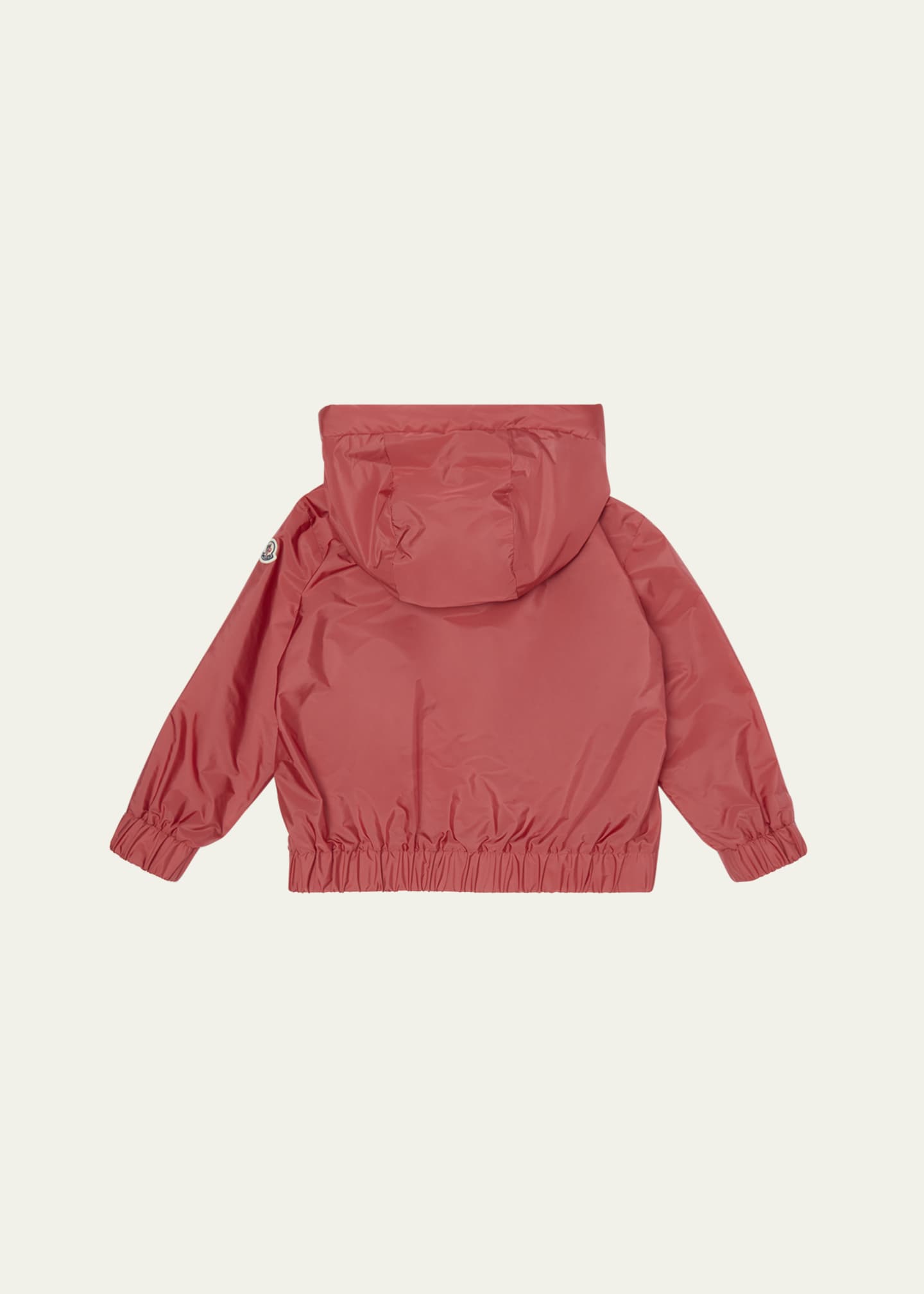 Moncler Girl's Lilianna Jacket W/ Logo Bell, Size 4-6 Image 2 of 3