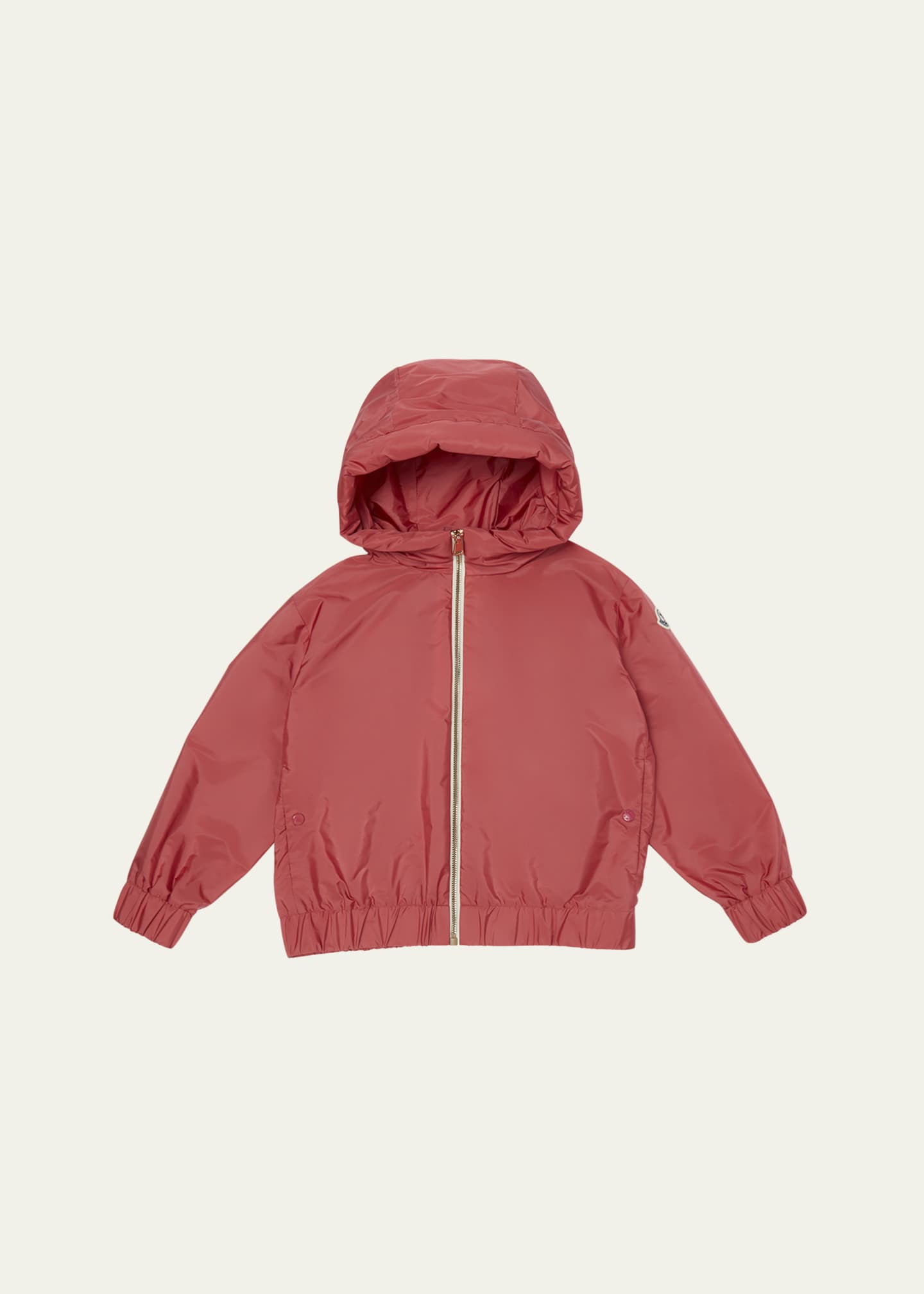 Moncler Girl's Lilianna Jacket W/ Logo Bell, Size 12-14 Image 1 of 3