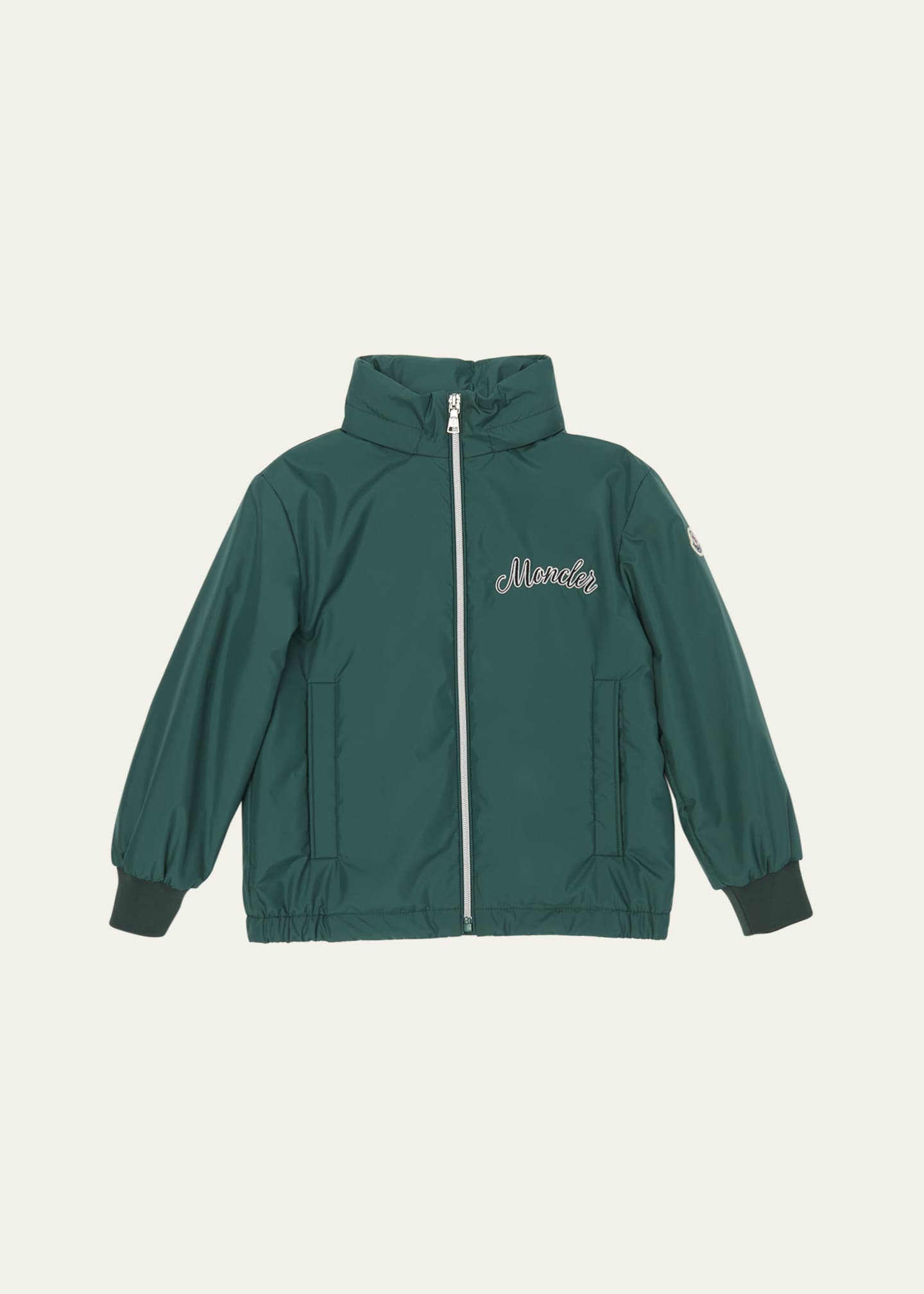 Moncler Boy's Corin Logo-Print Windbreaker, Size 8-10 Image 1 of 3