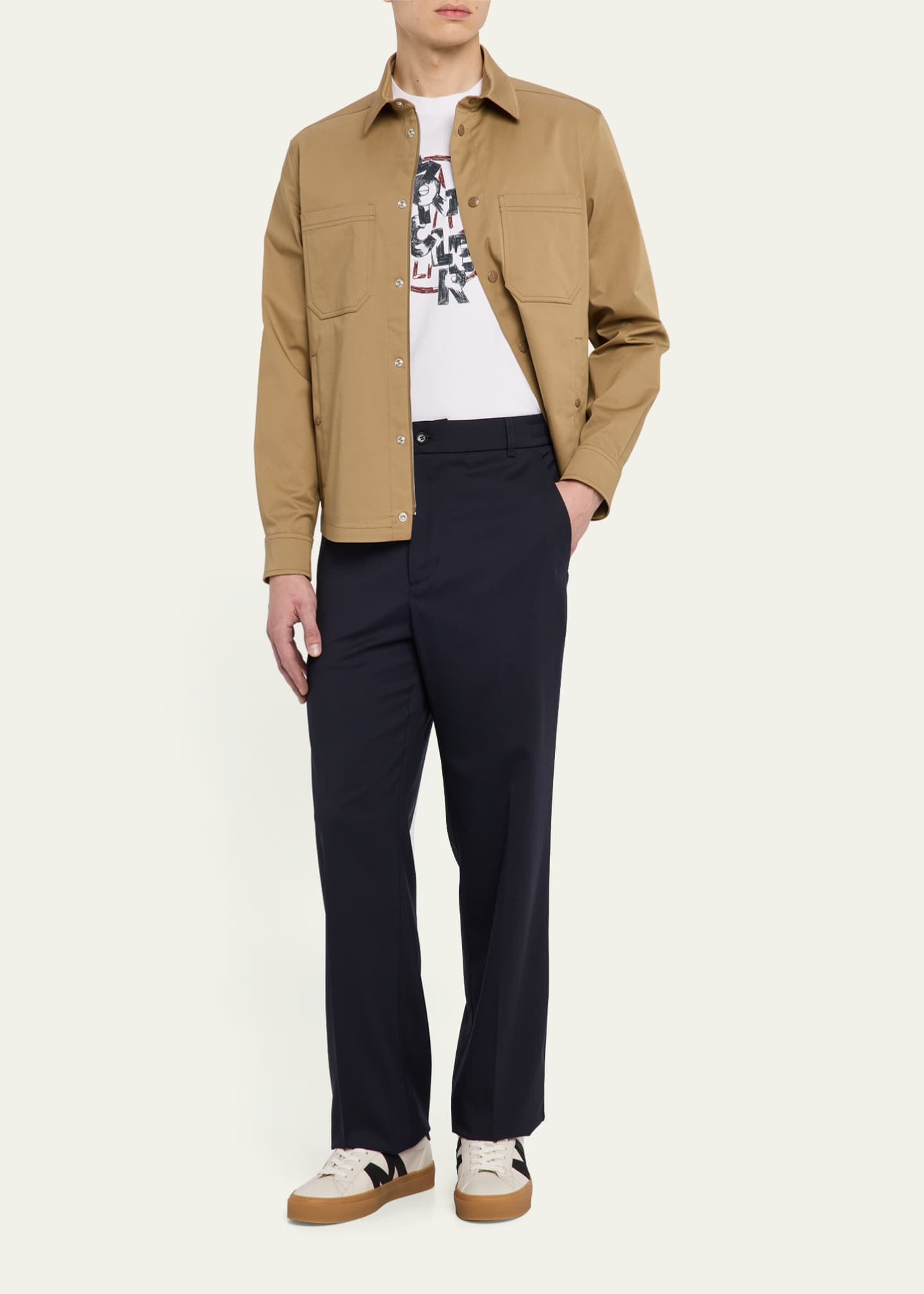 Moncler Men's Tailored Gabardine Pants Image 2 of 5