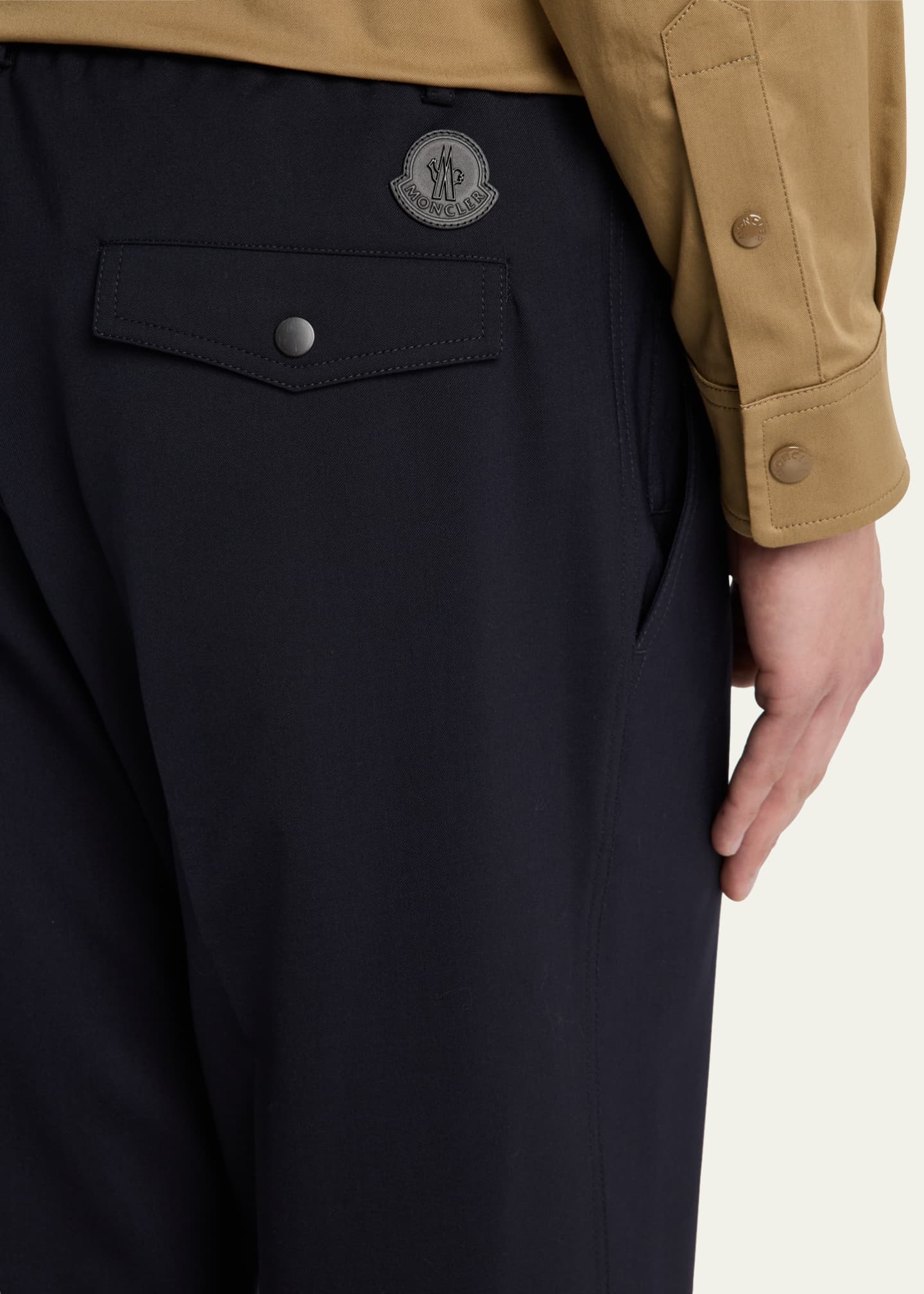 Moncler Men's Tailored Gabardine Pants Image 5 of 5