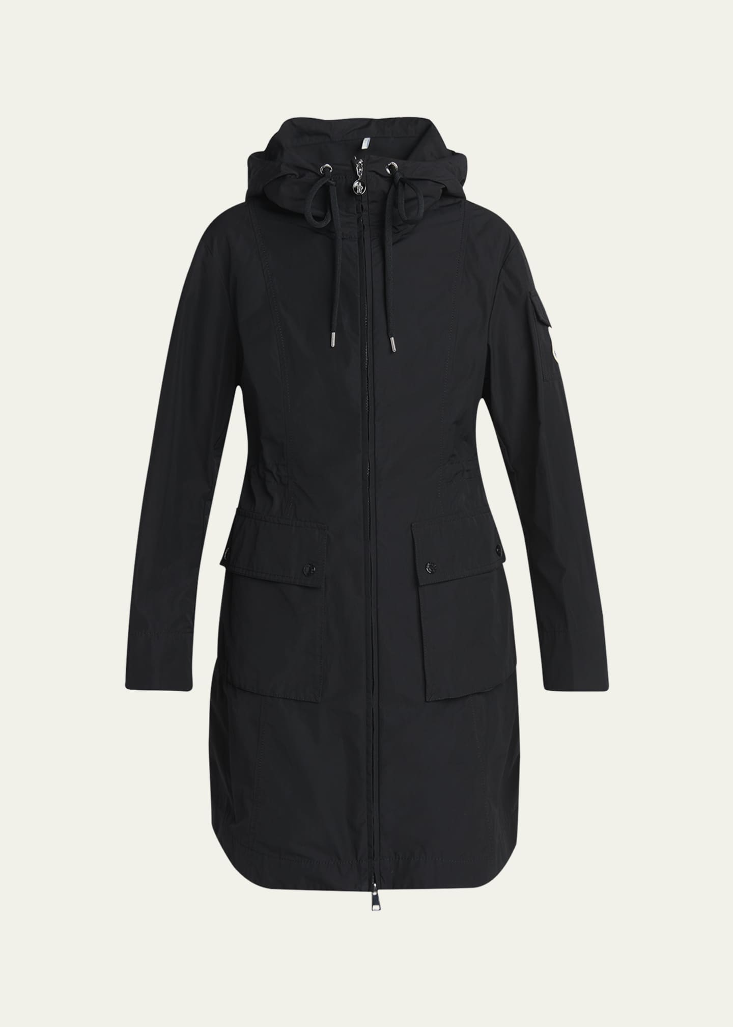 Moncler Laerte Long Hooded Parka Image 1 of 5