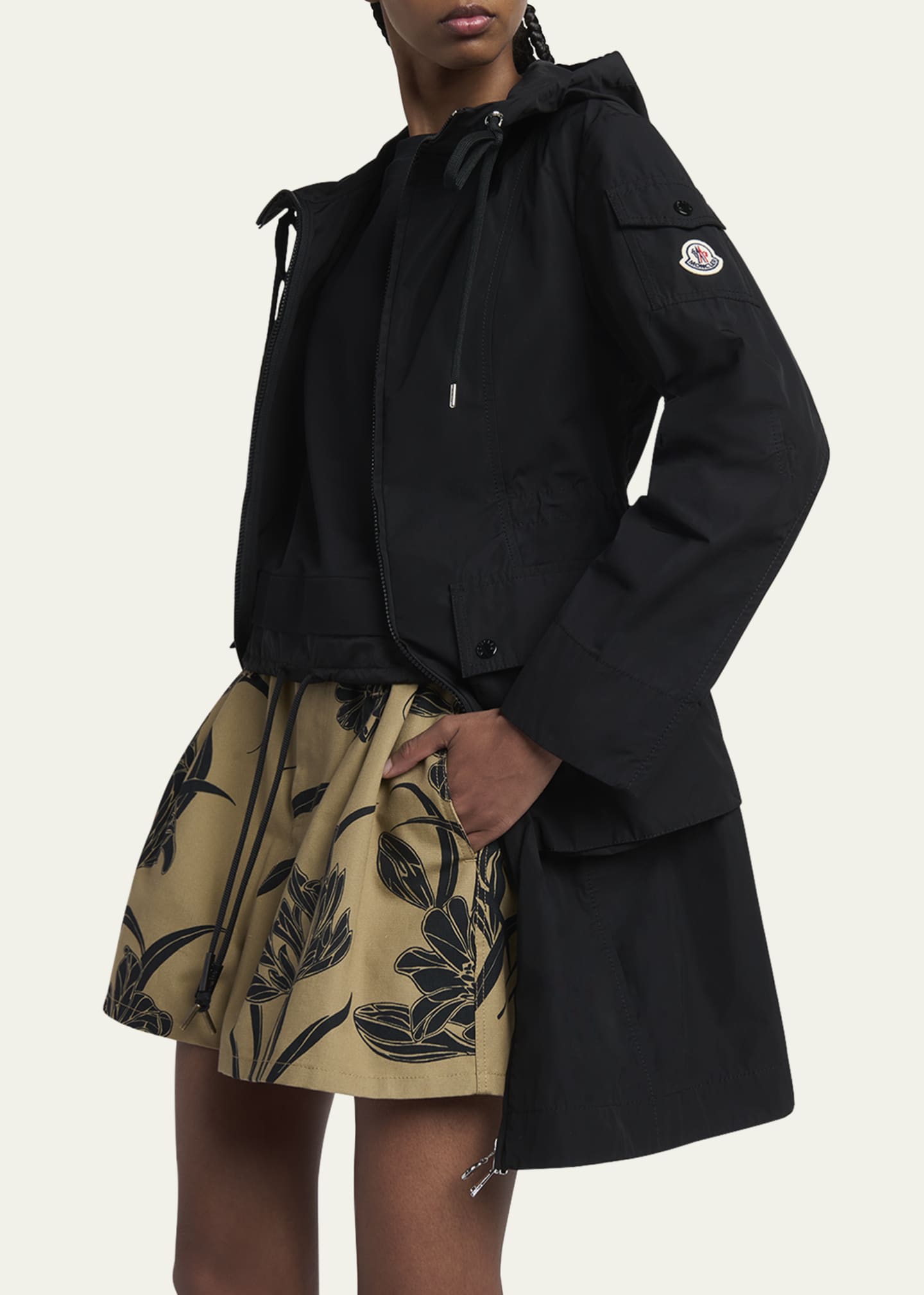 Moncler Laerte Long Hooded Parka Image 5 of 5