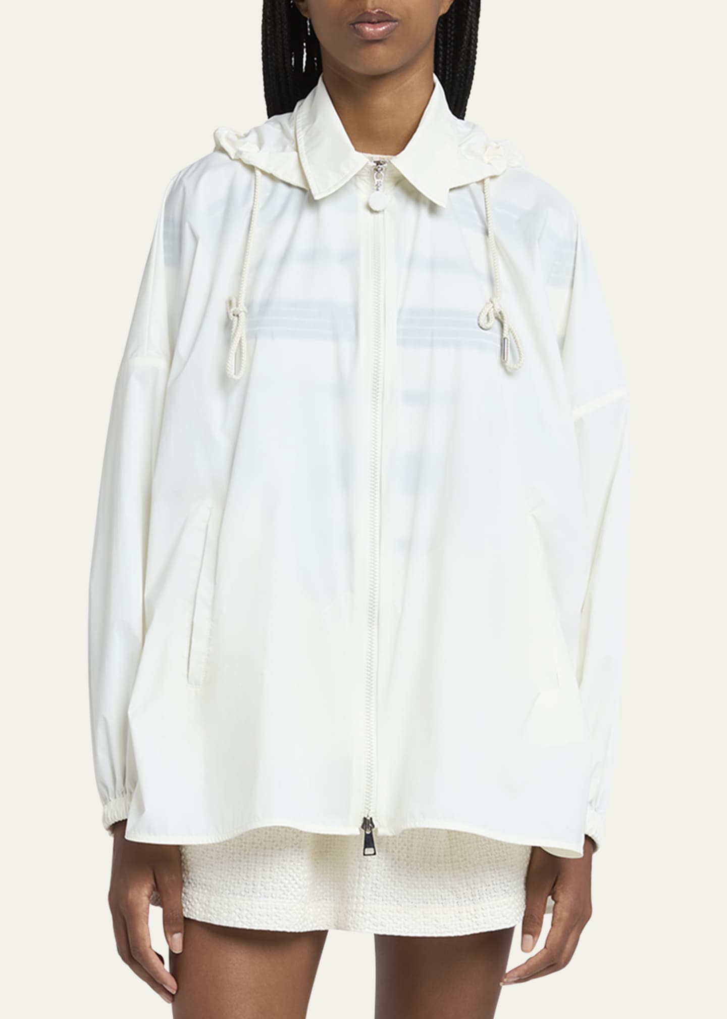 Moncler Water-Repellent Shirt with Removable Hood Image 4 of 5