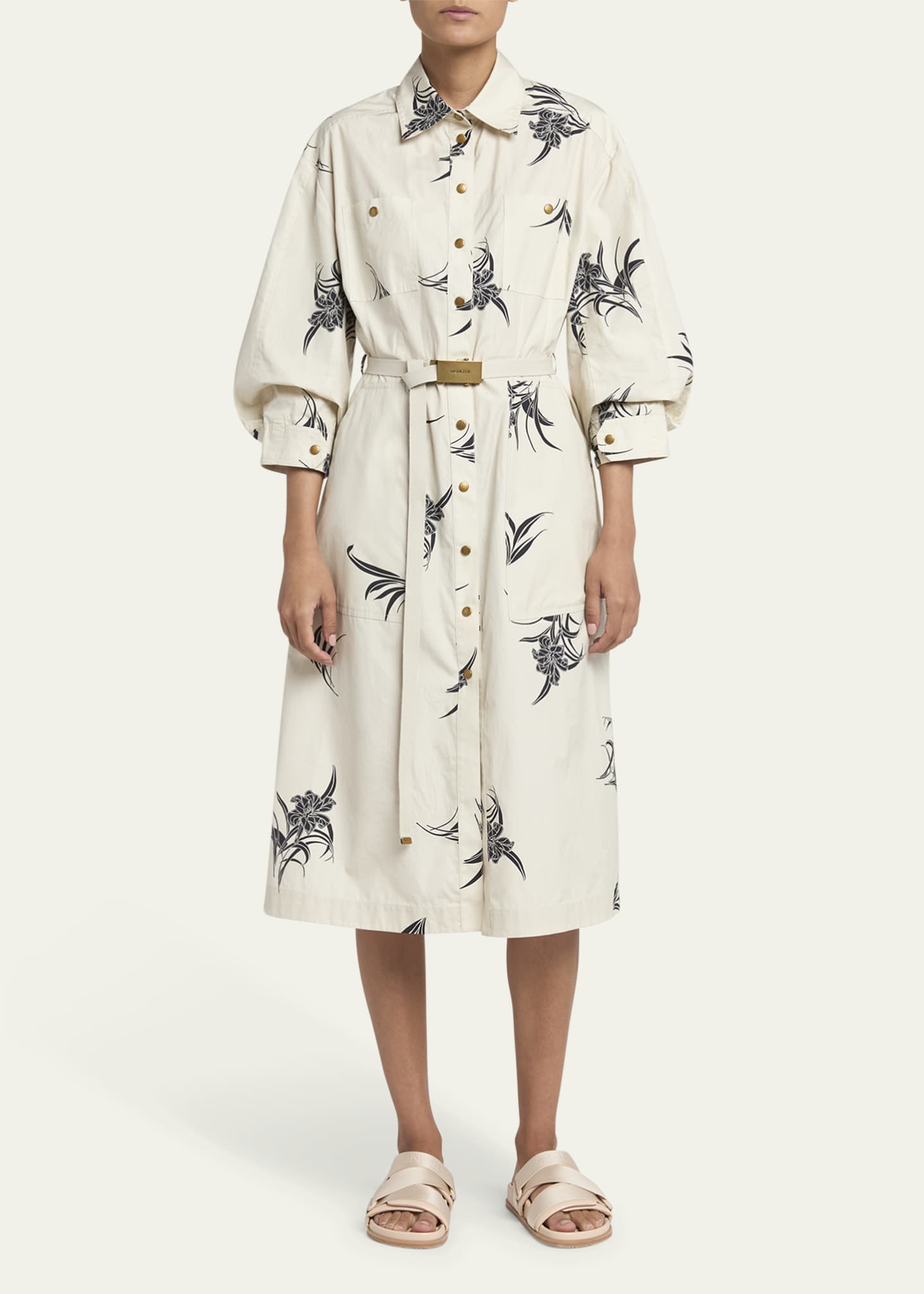 Moncler Printed Shirtdress Image 2 of 5