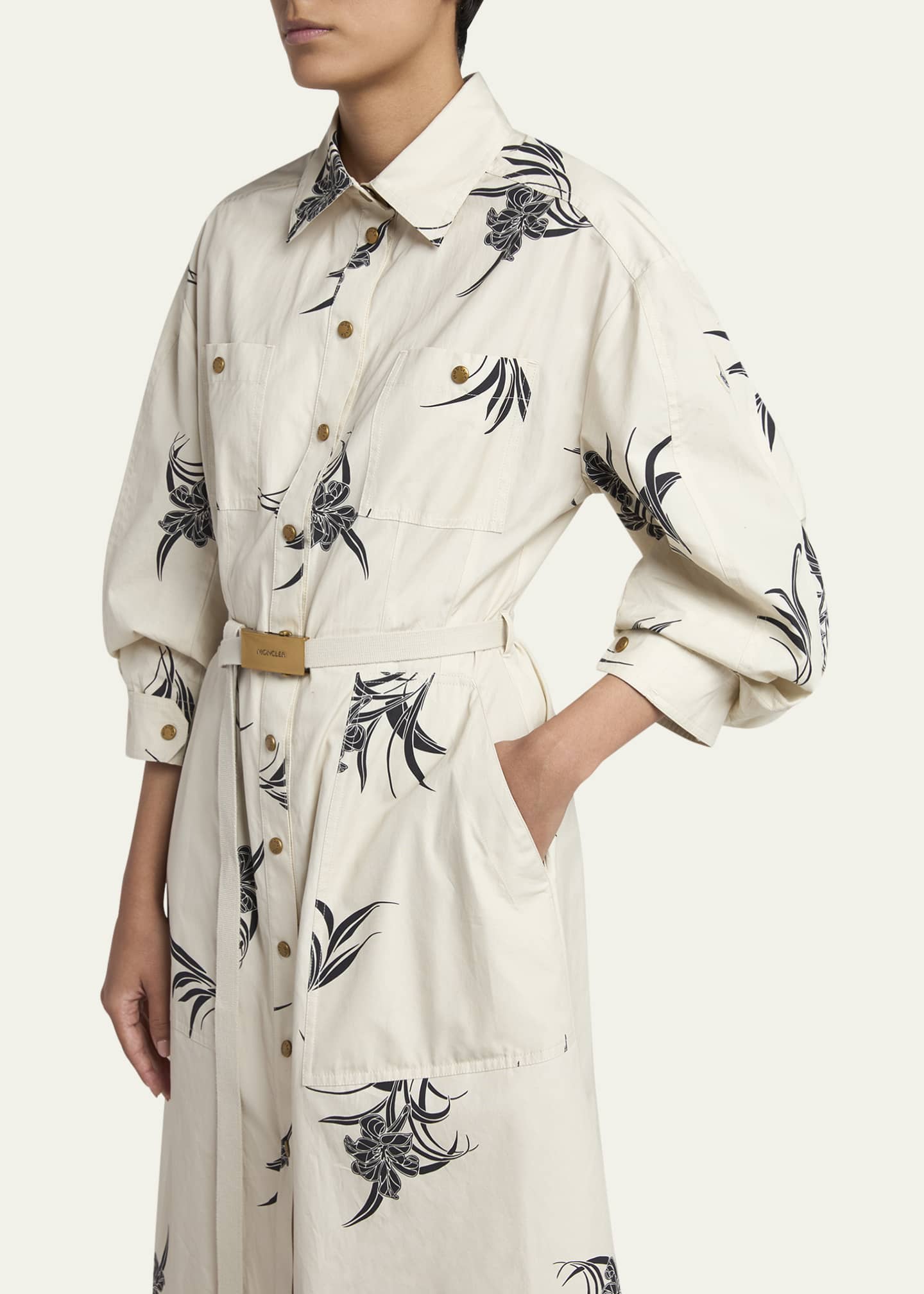 Moncler Printed Shirtdress Image 5 of 5