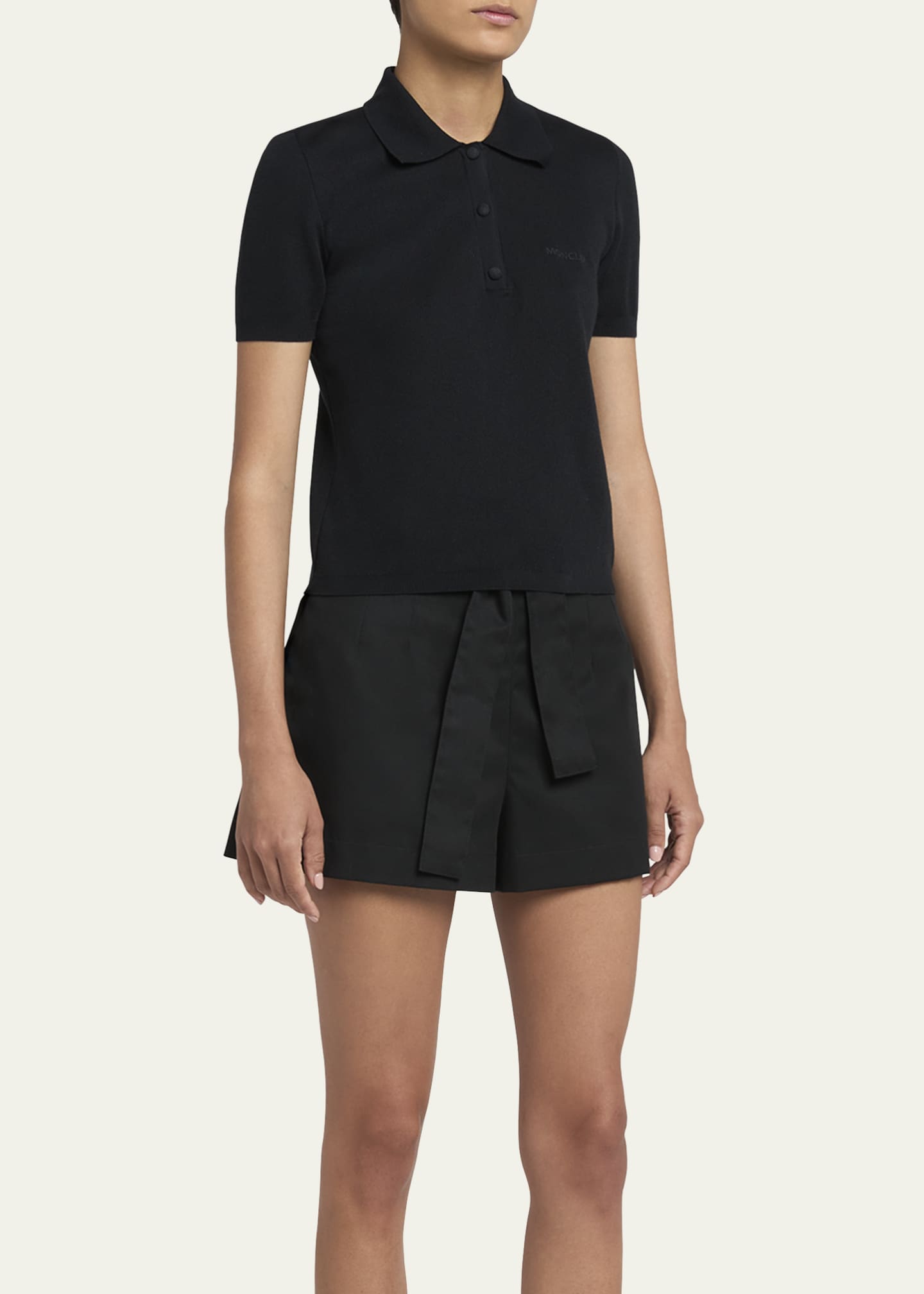 Moncler Short-Sleeve Polo Shirt Image 4 of 5