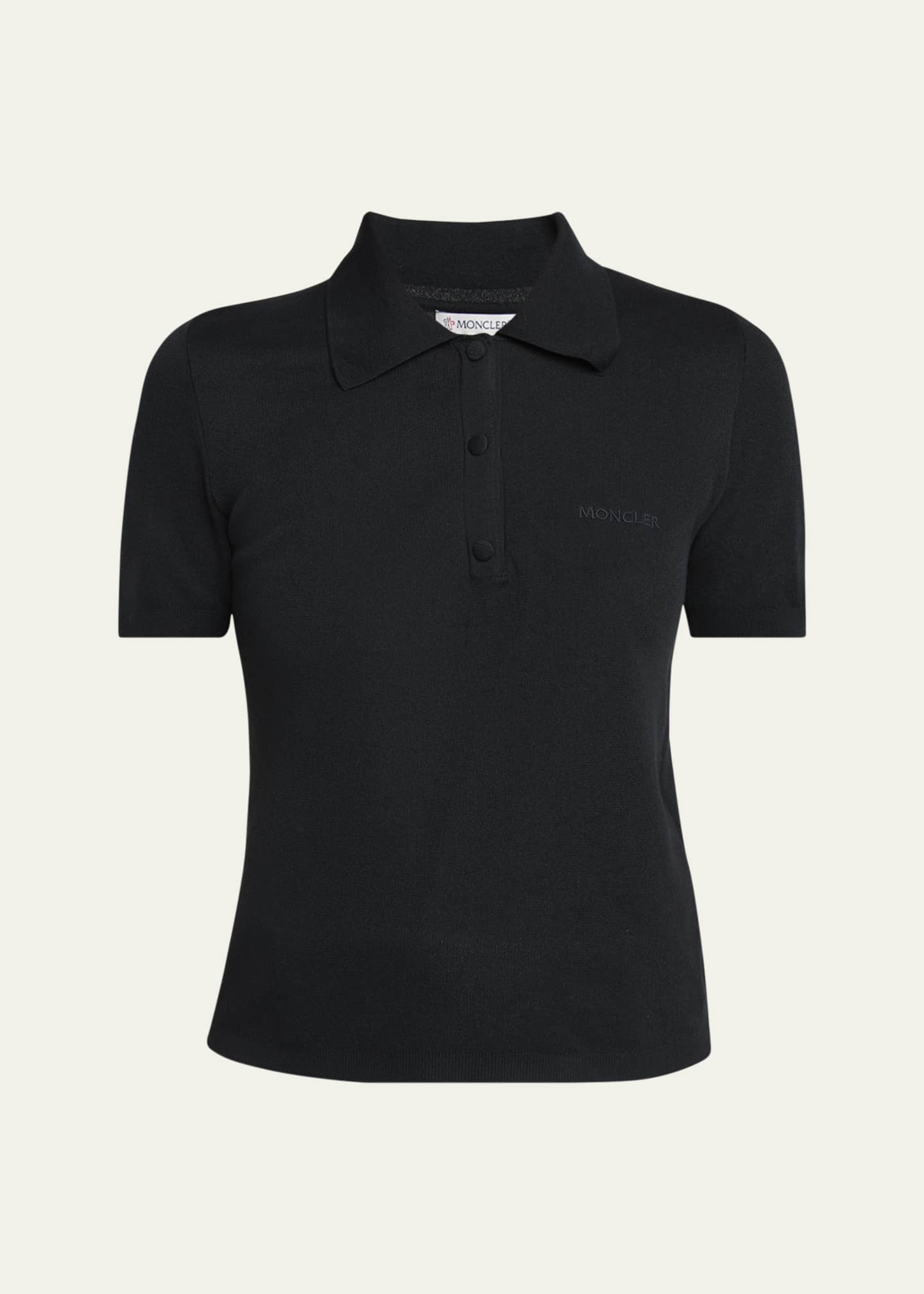 Moncler Short-Sleeve Polo Shirt Image 1 of 5