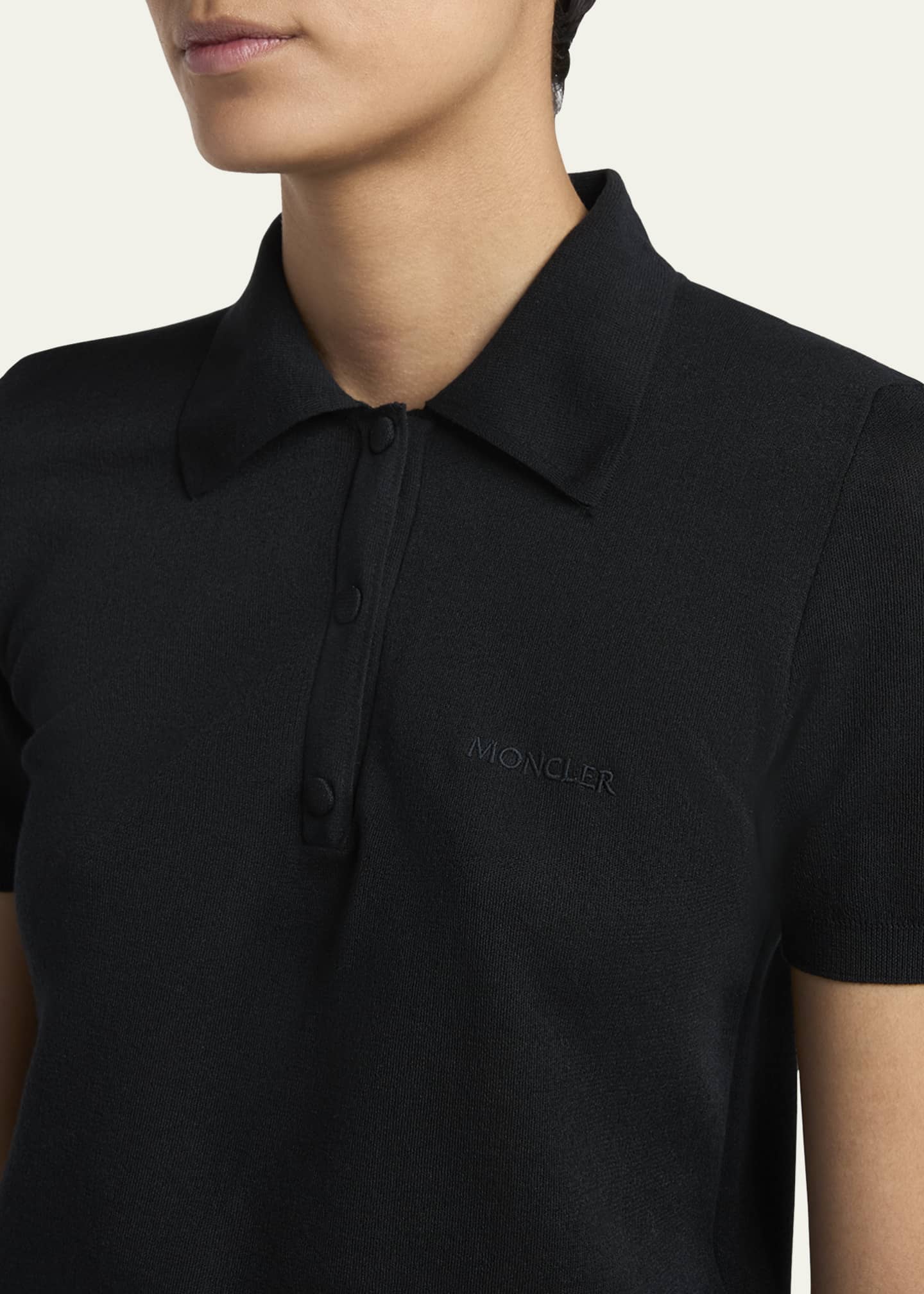 Moncler Short-Sleeve Polo Shirt Image 5 of 5