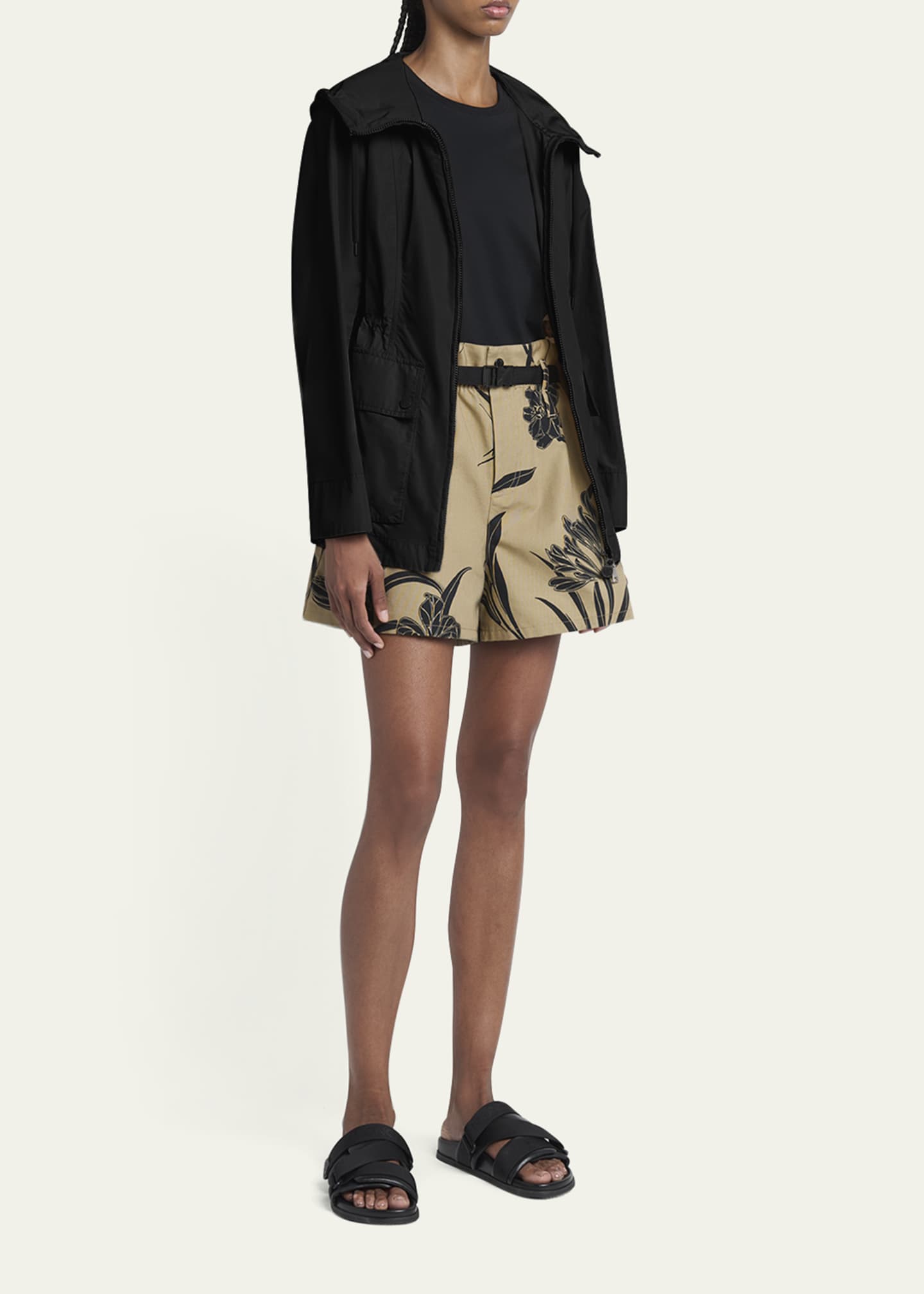 Moncler Leandro Short Hooded Parka Image 2 of 5