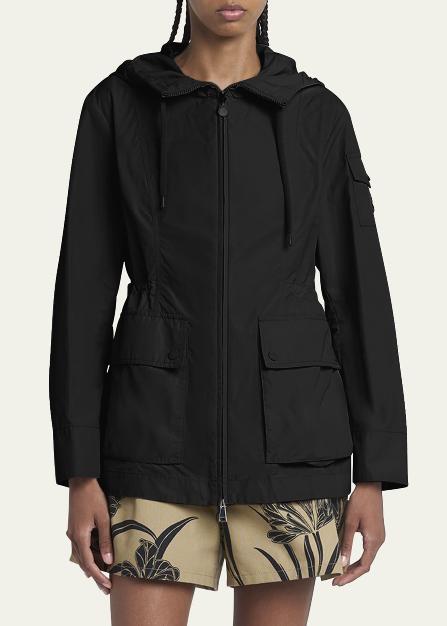 Moncler Leandro Short Hooded Parka Image 4 of 5