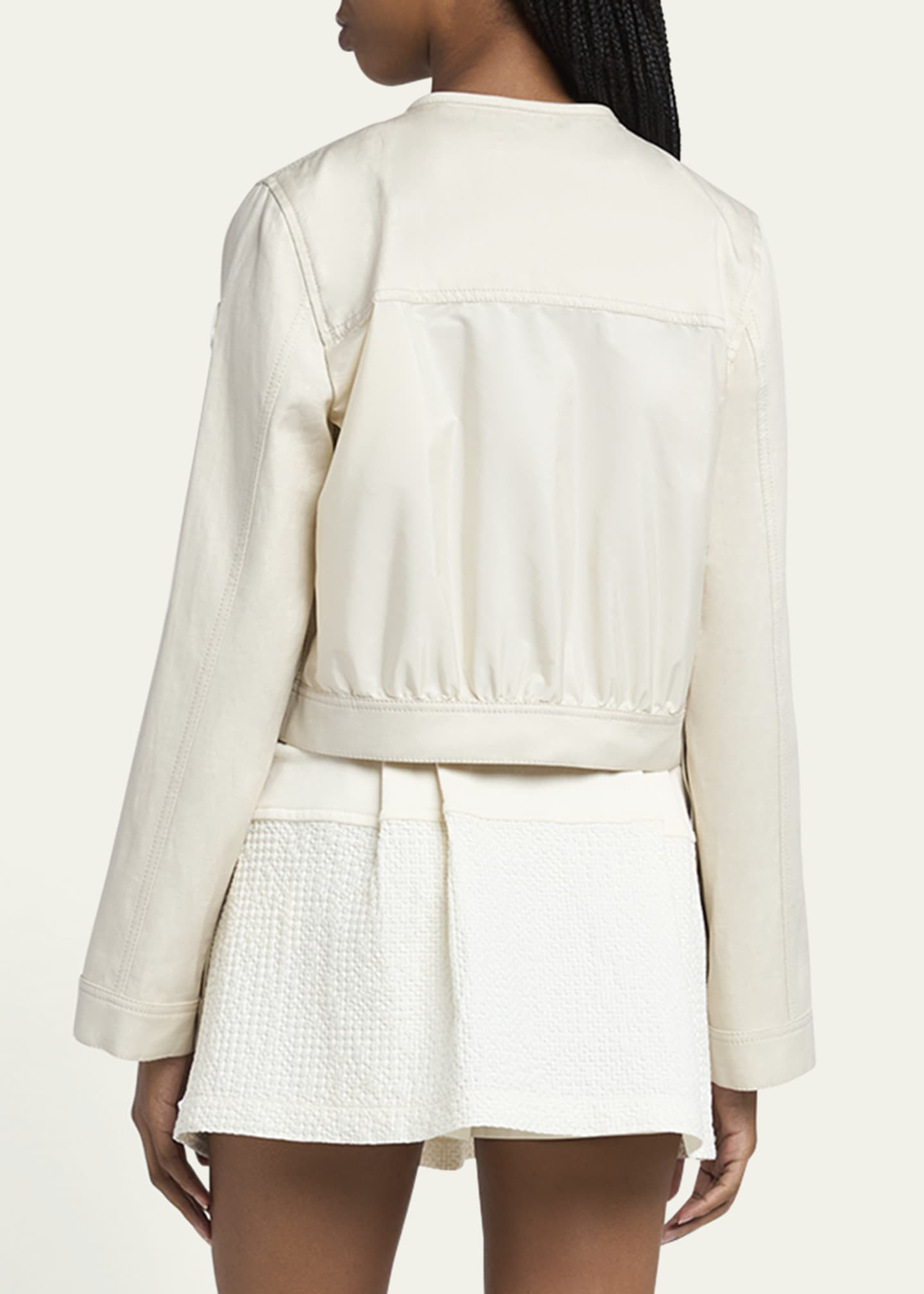 Moncler Chatel Button-Sleeve Jacket Image 3 of 5