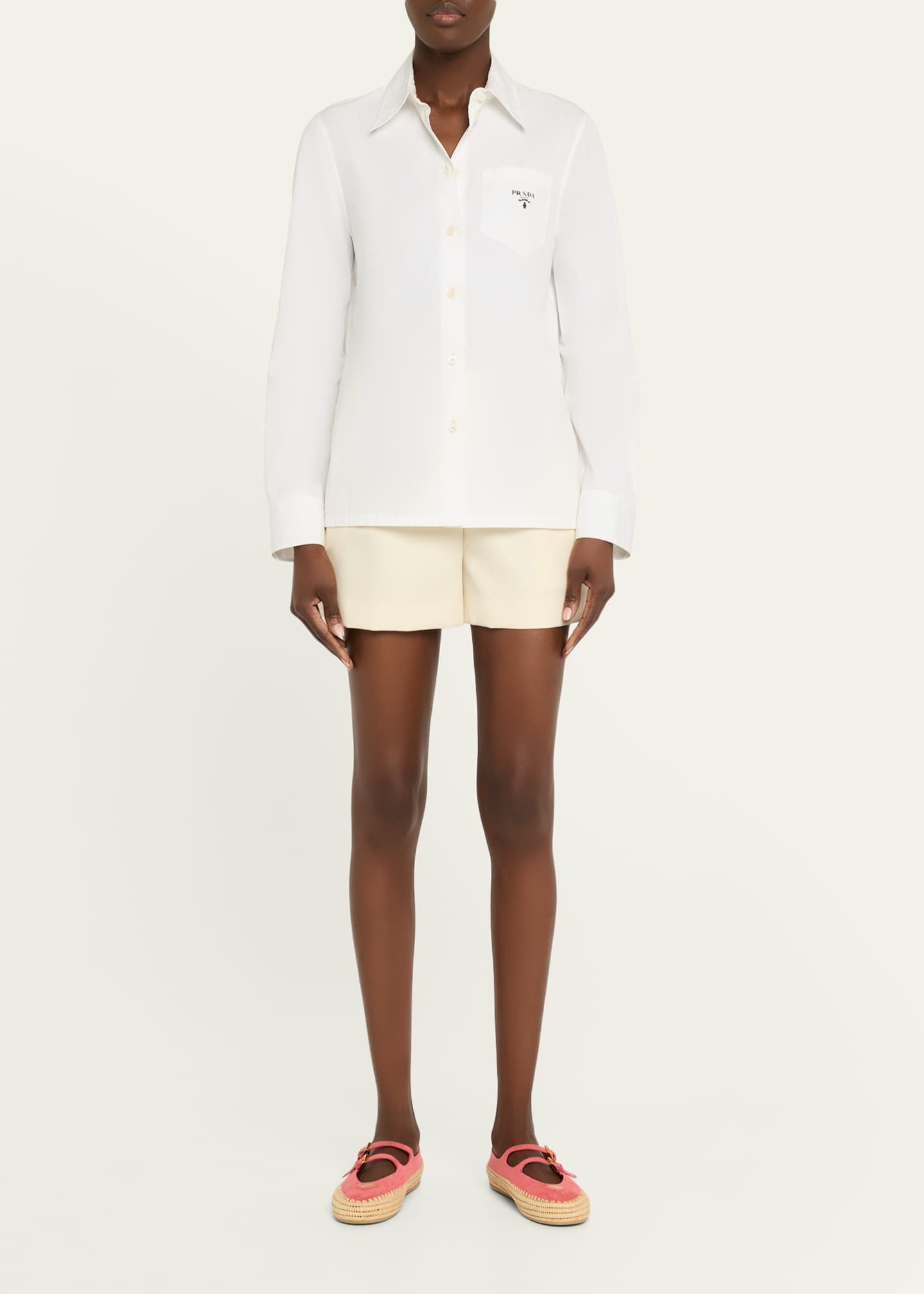 Prada Suede Double Mary Jane Strap Espadrilles Image 3 of 6