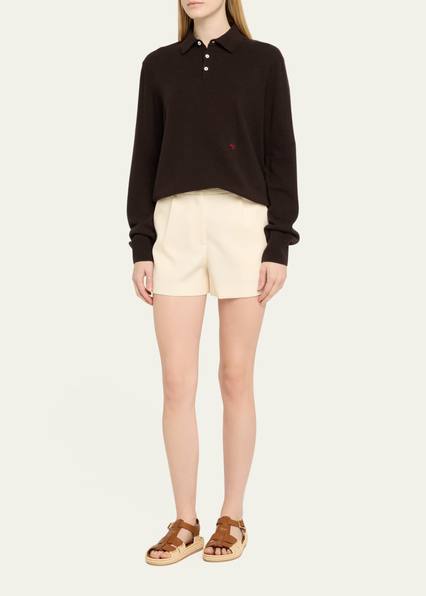 Prada Leather Fisherman Espadrille Sandals Image 3 of 6