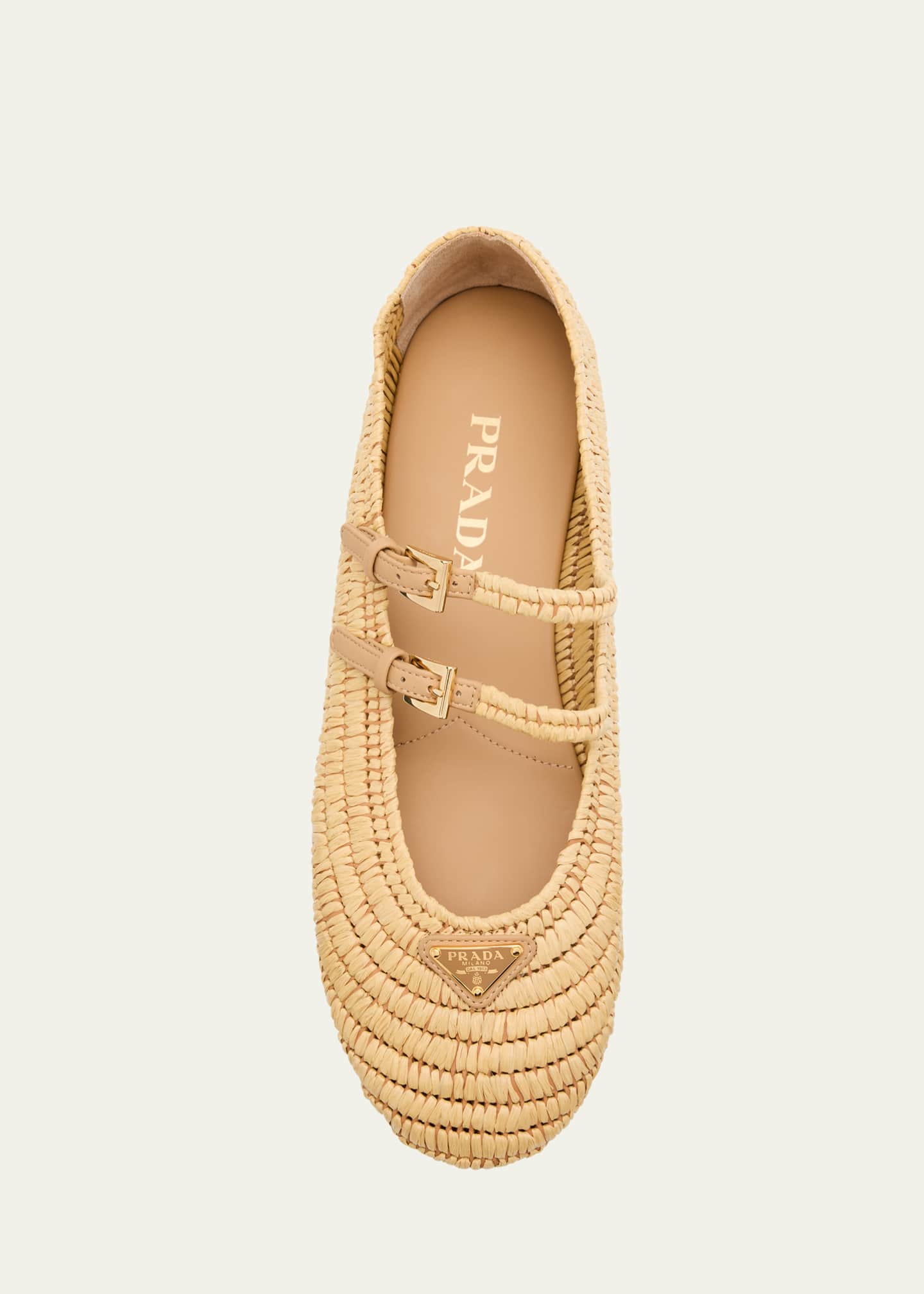 フラットシューズ PRADA Woman Ballet flats Brown 1F794N008 F0324 Prada Patent Leather Logo Ballerina Flat EU 40 - US 10 | eBay