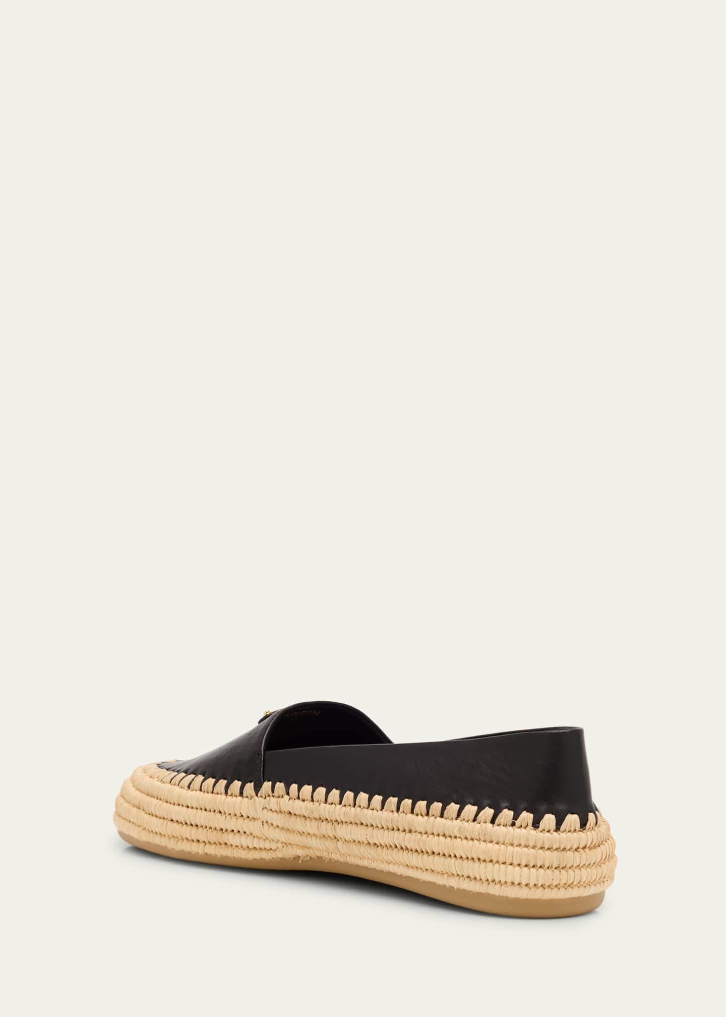 Nappa Leather Triangle Logo Espadrilles