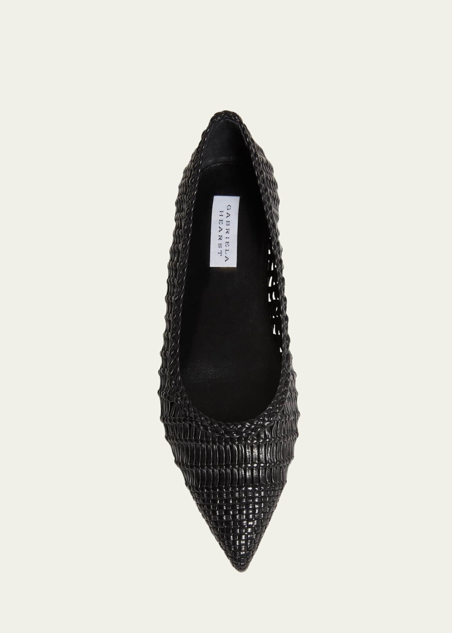 Gabriela Hearst Aurora Woven Leather Ballerina Flats Image 6 of 6