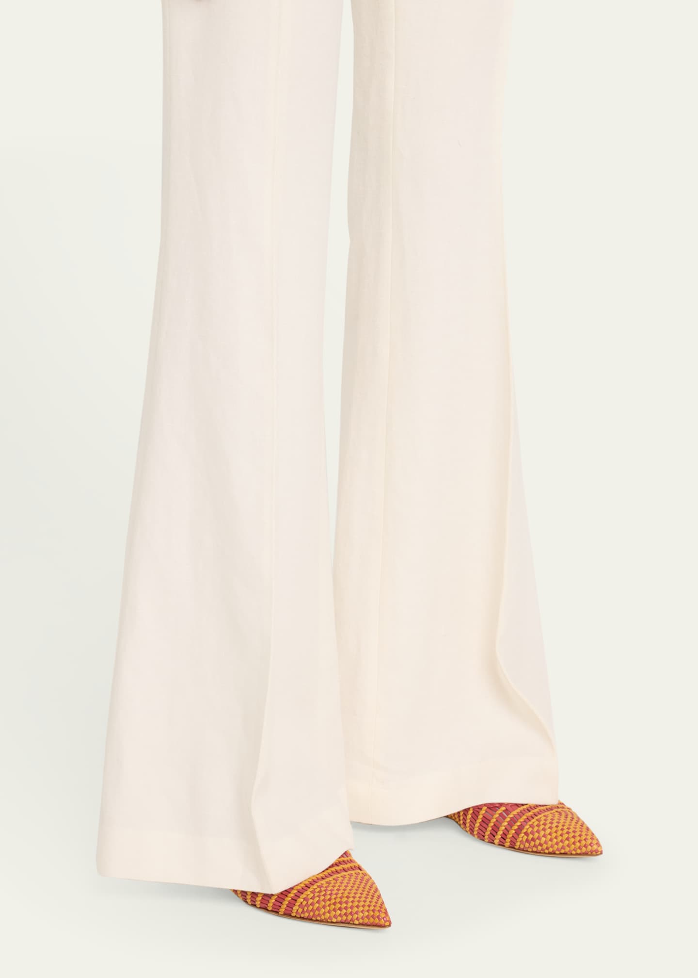 Gabriela Hearst Aurora Woven Leather Ballerina Flats Image 2 of 6