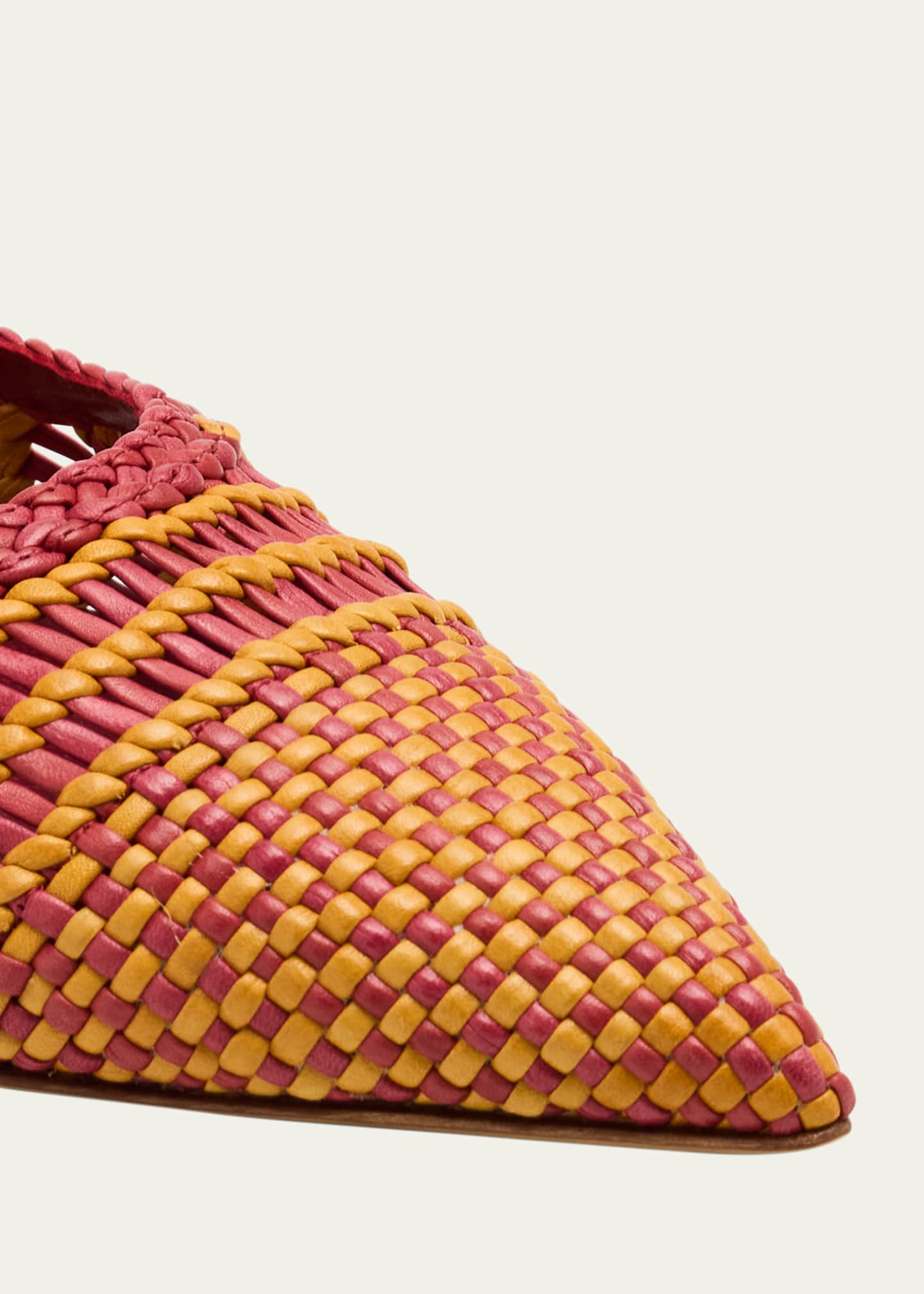 Gabriela Hearst Aurora Woven Leather Ballerina Flats Image 5 of 6