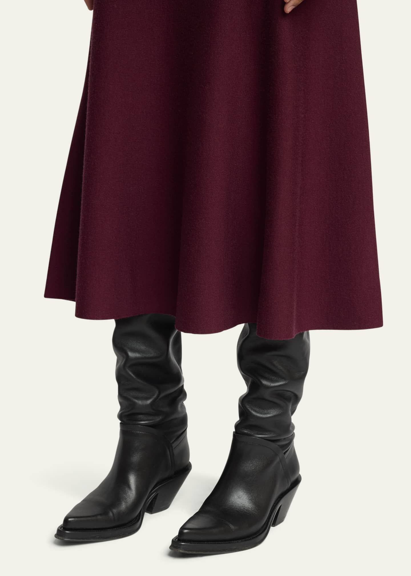 Gabriela Hearst Camero Slouchy Leather Knee Boots Image 3 of 5