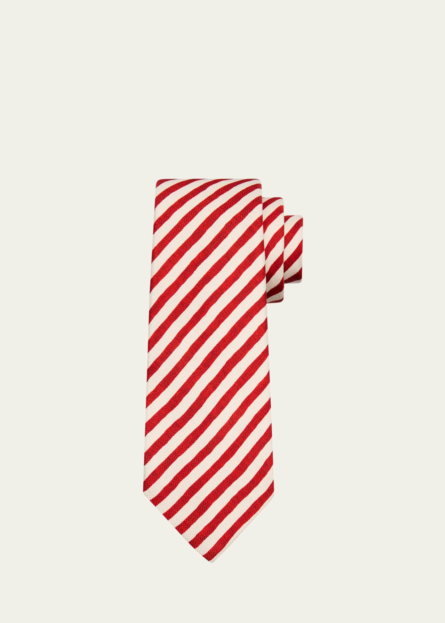 Kiton Men's Sailor Stripe Silk Tie