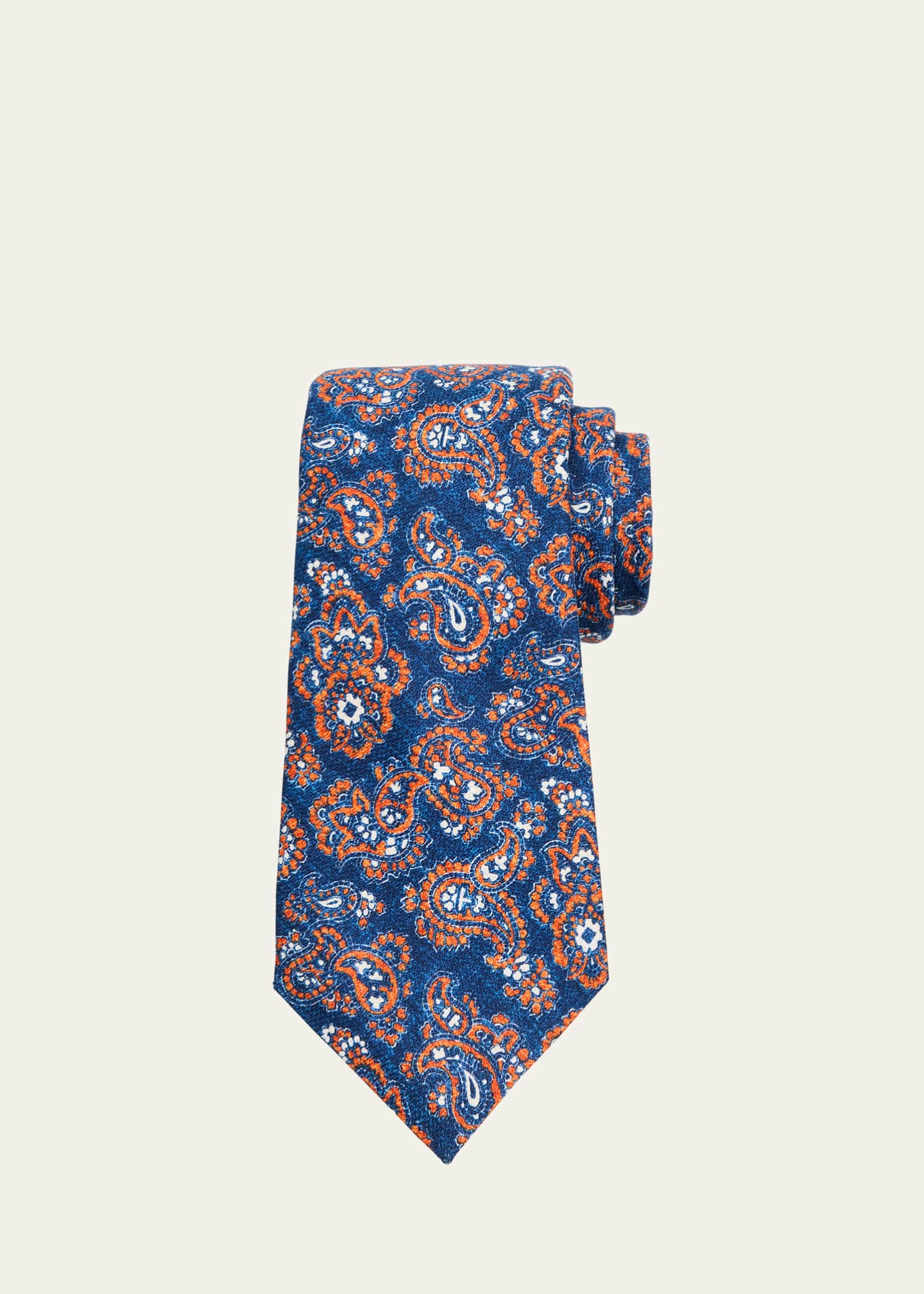 Kiton Men's Paisley Silk Tie
