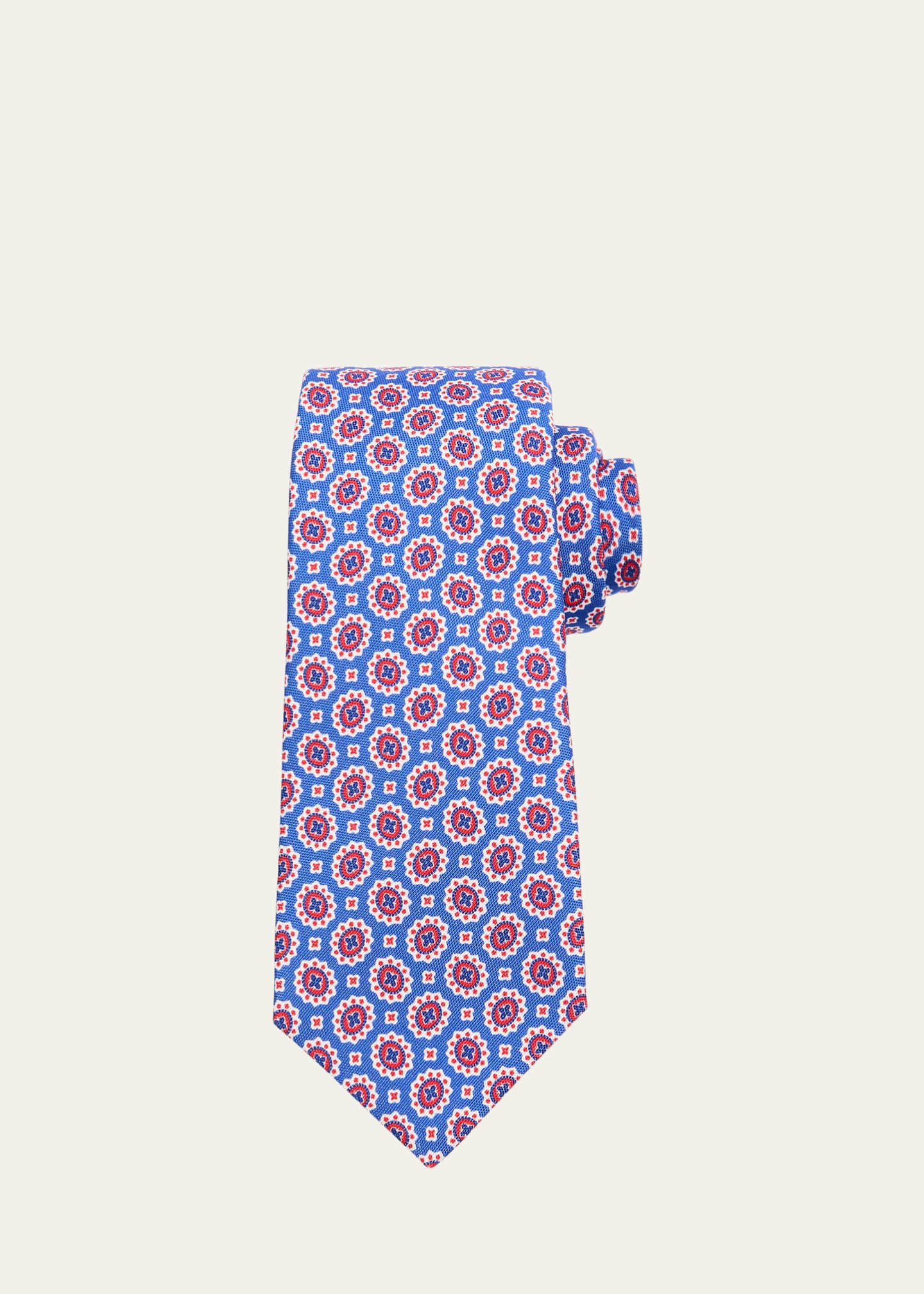 Kiton Men's Floral Silk Tie
