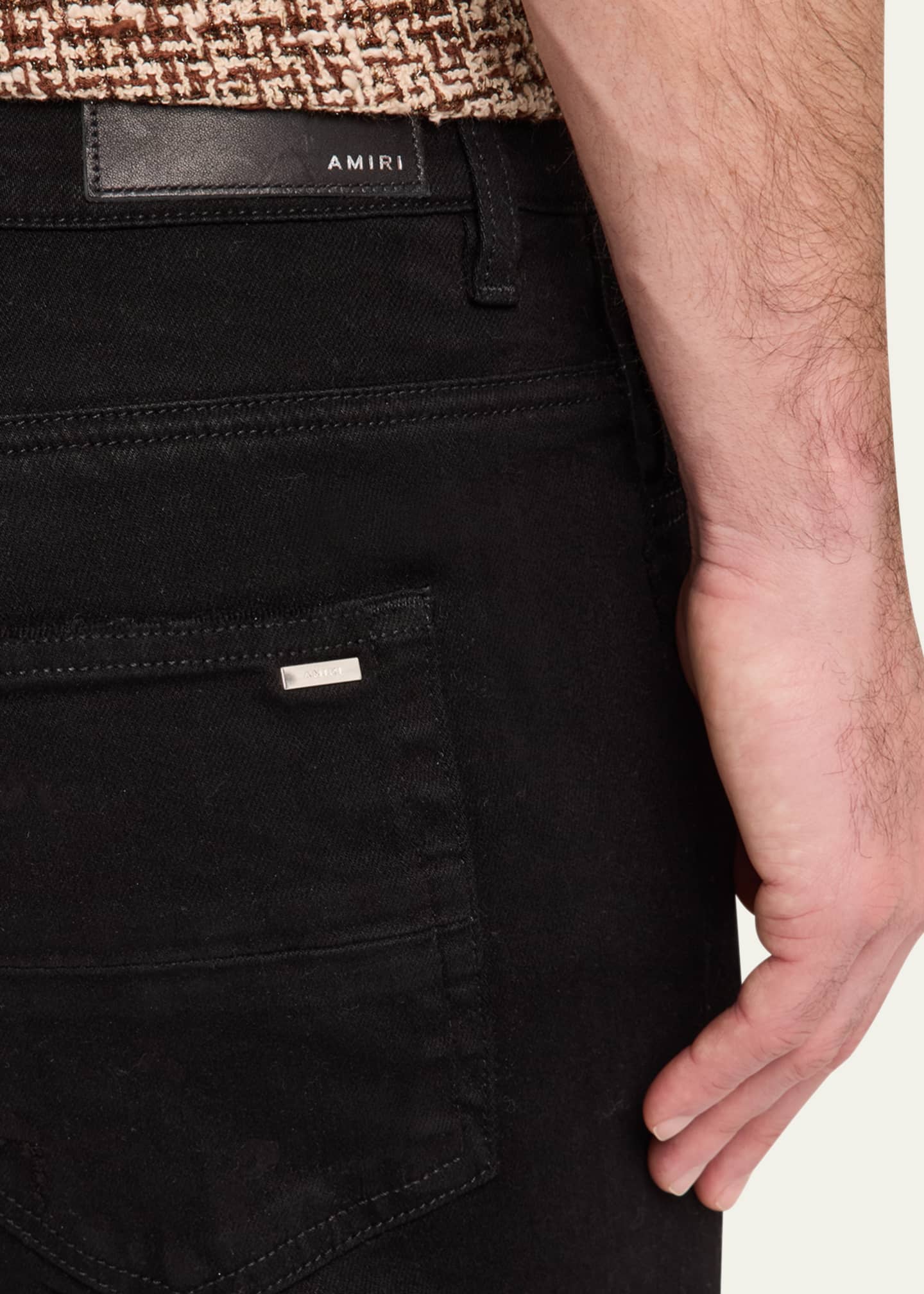 Amiri Men's Boucle Thrasher Skinny Jeans Image 5 of 5