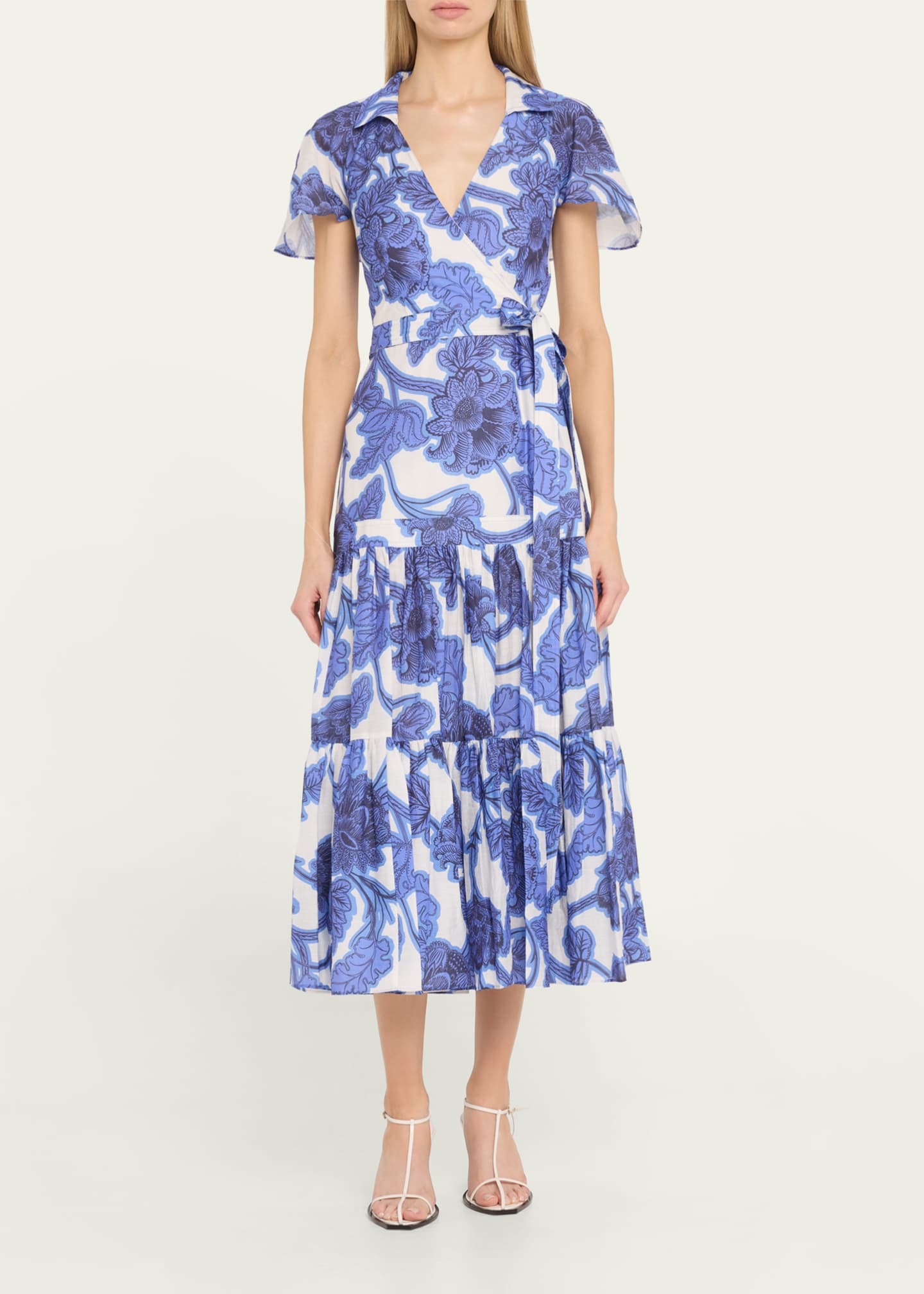 Alexis Avanna Floral Short-Sleeve Wrap Dress Image 2 of 5