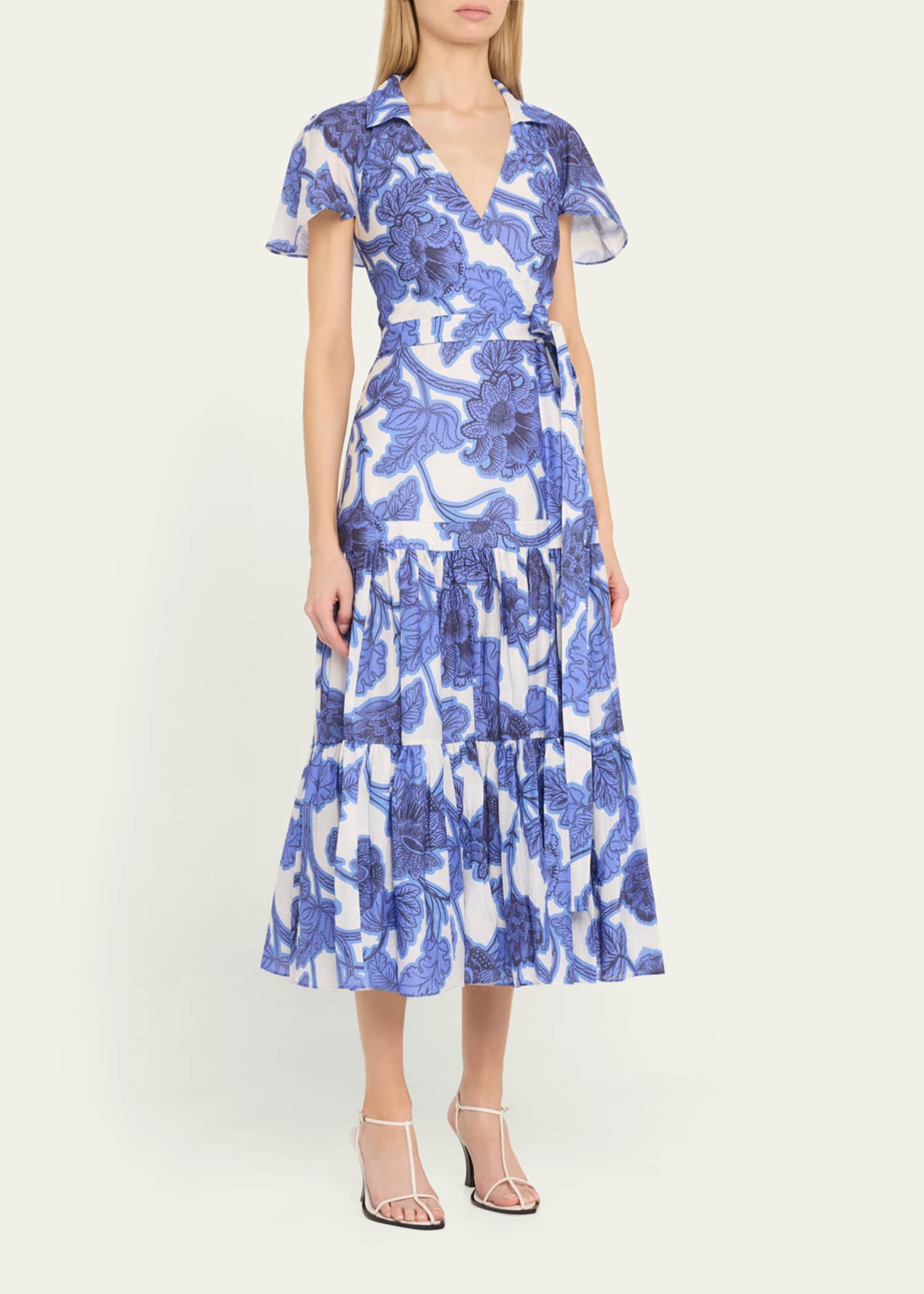 Alexis Avanna Floral Short-Sleeve Wrap Dress Image 4 of 5
