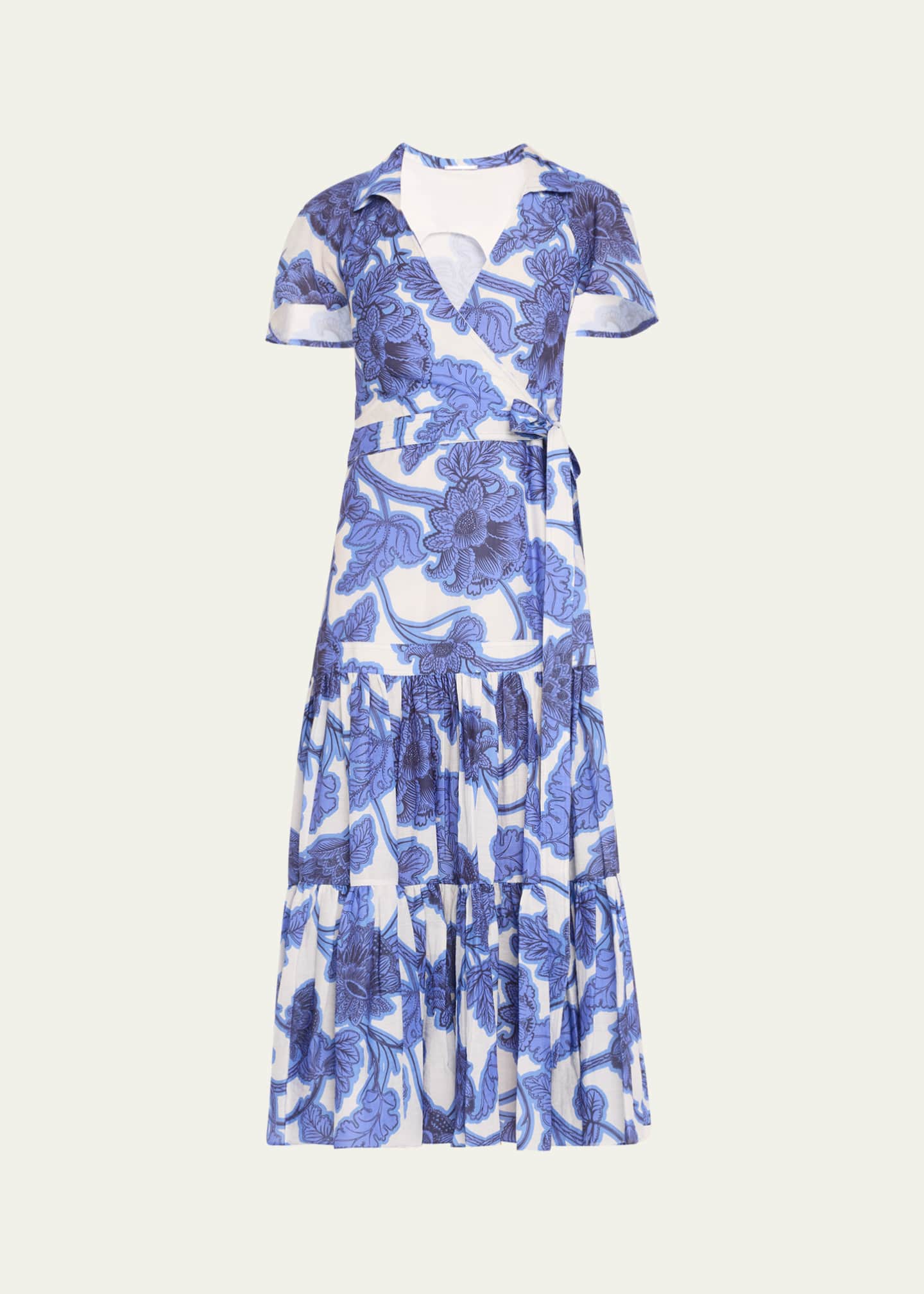 Alexis Avanna Floral Short-Sleeve Wrap Dress Image 1 of 5