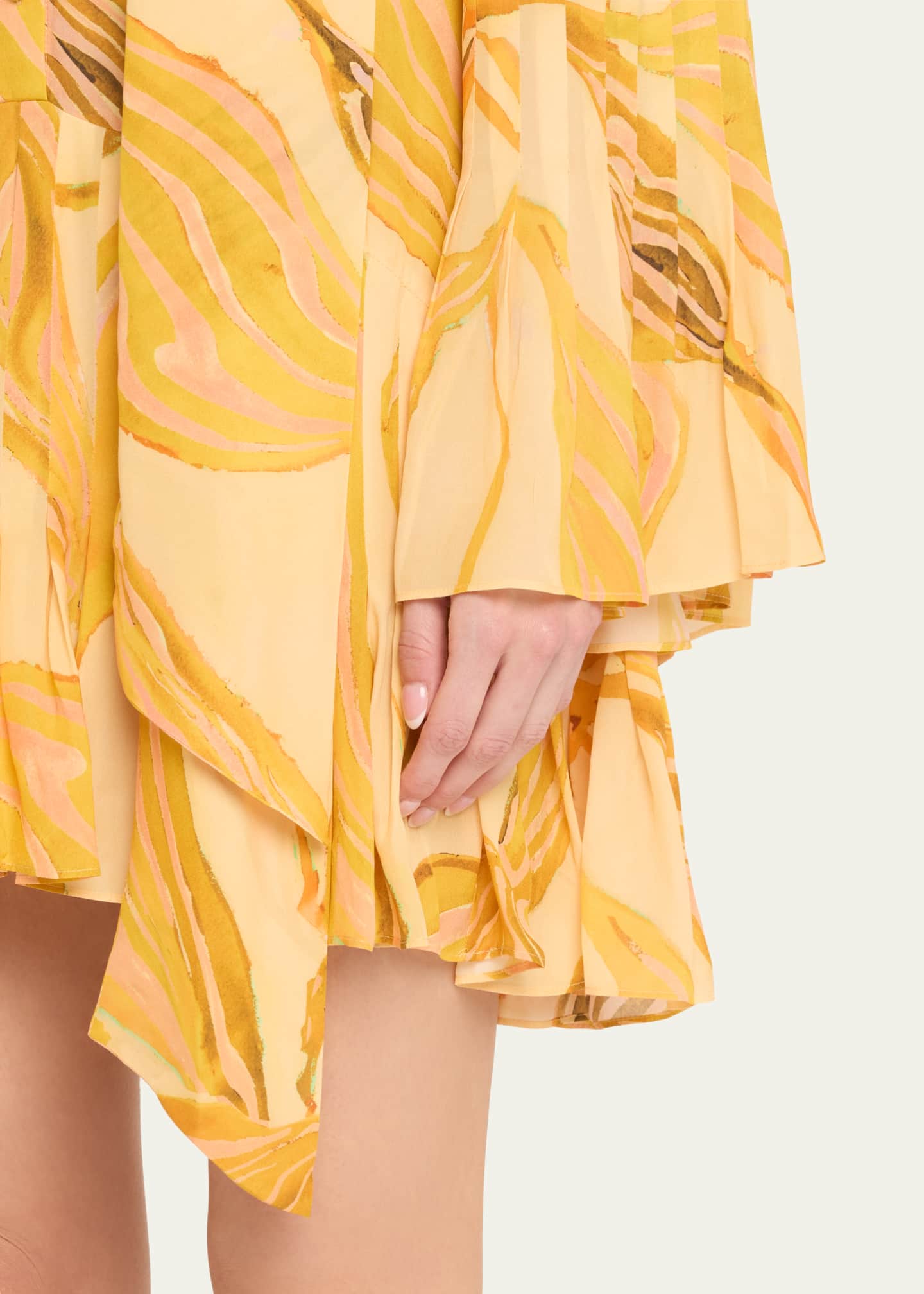 Alexis Kazan Printed Scarf Shirtdress Image 5 of 5