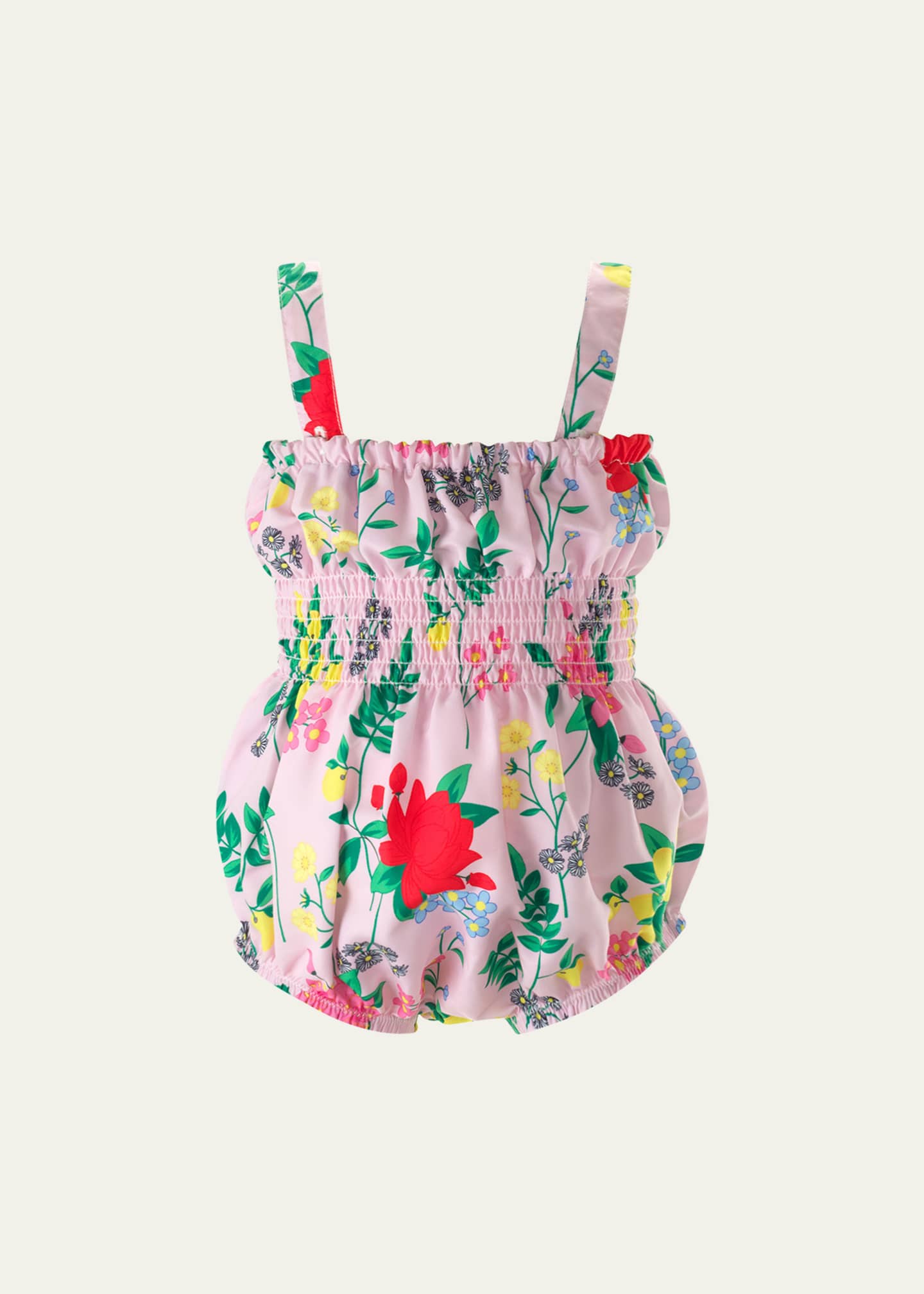 Rachel Riley Girl's Botanical Floral Bubble One-Piece Swimsuit, Size 6M-24M Image 2 of 2
