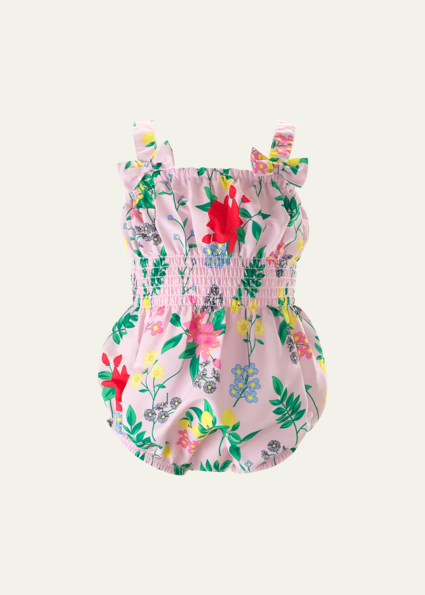 Rachel Riley Girl's Botanical Floral Bubble One-Piece Swimsuit, Size 6M-24M Image 1 of 2