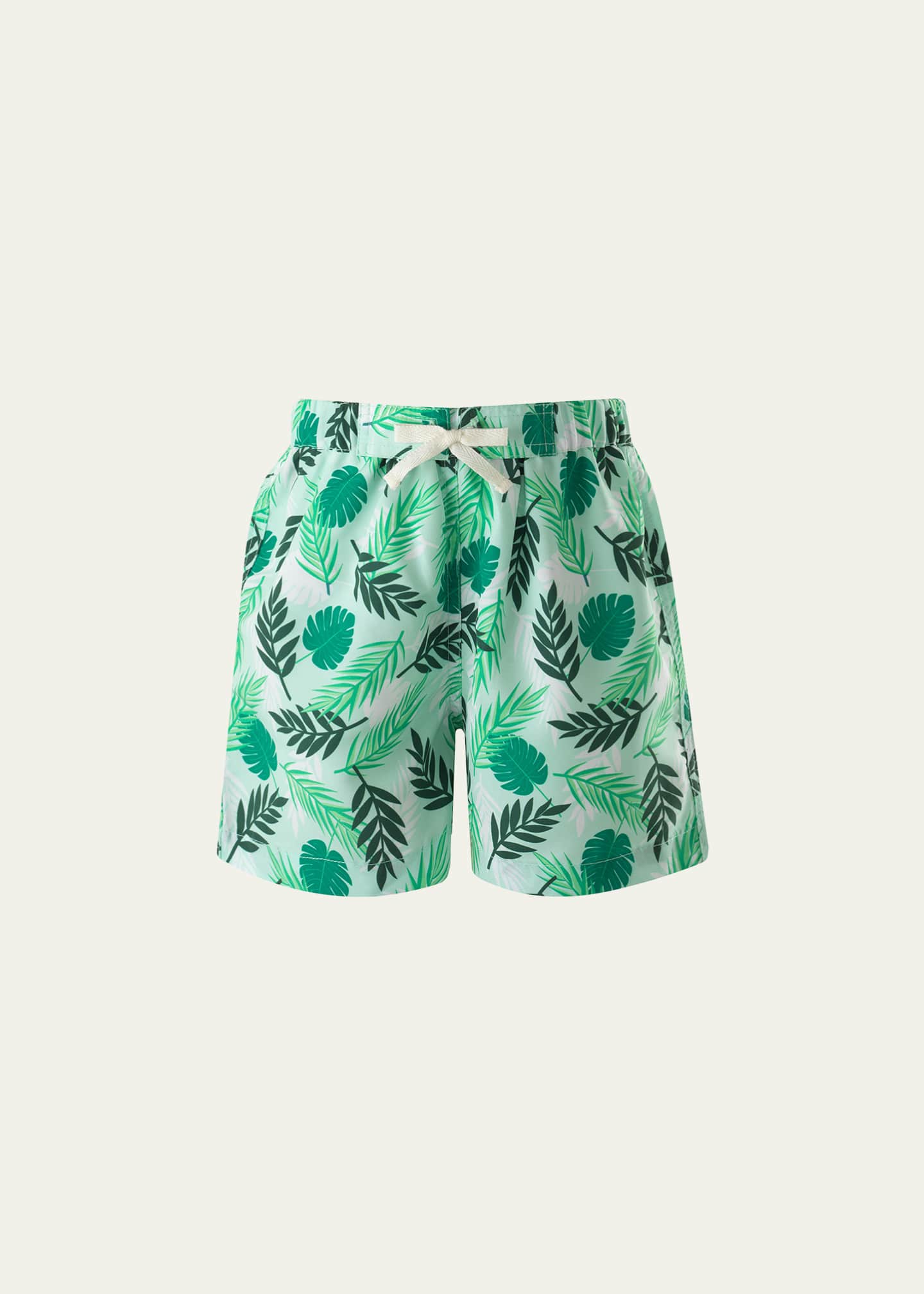 Rachel Riley Boy's Palm Tree Swim Trunks, Size 6M-24M Image 1 of 2