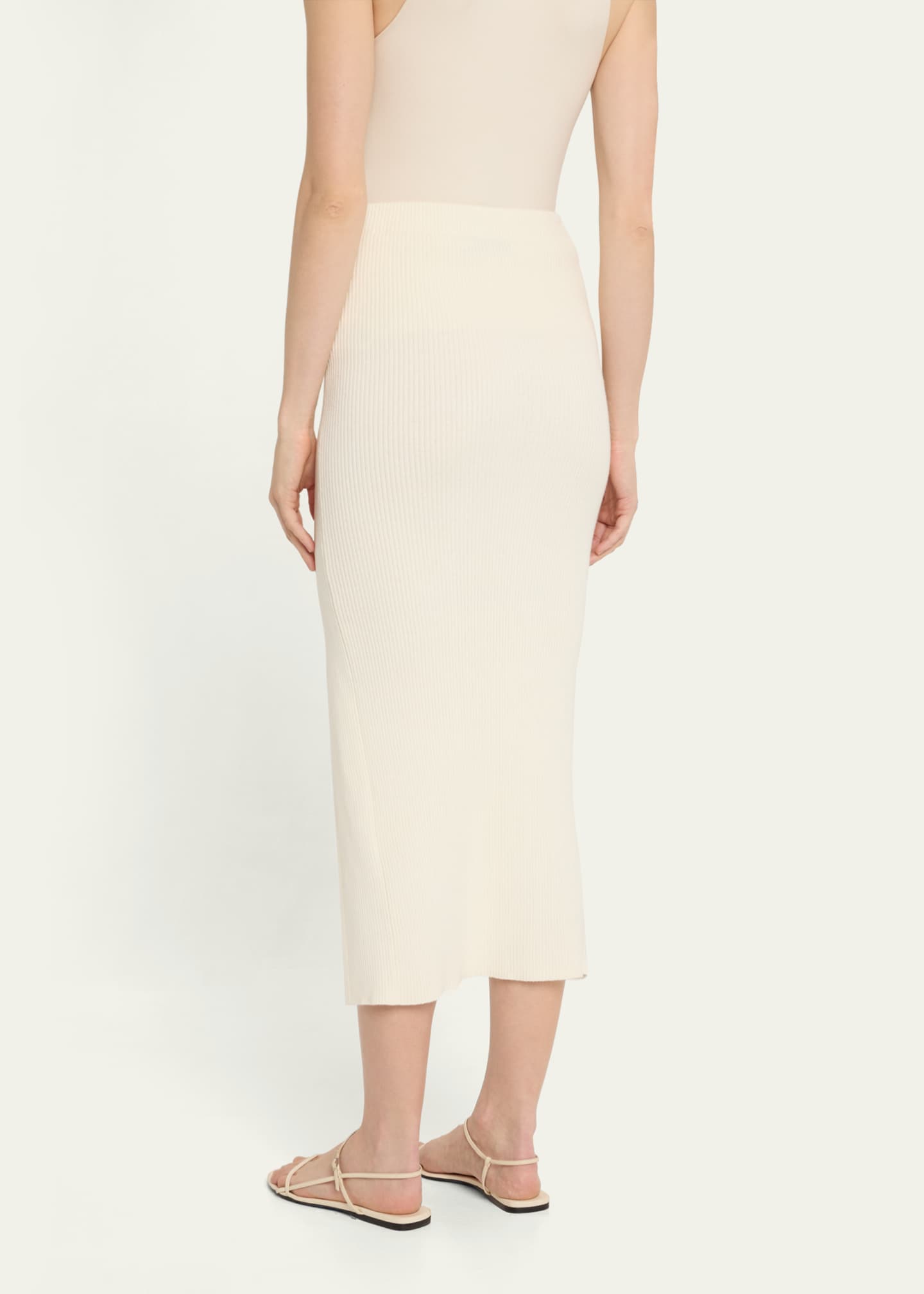 Sora Strapless Cashmere-Blend Midi Dress - Thumbnail 3