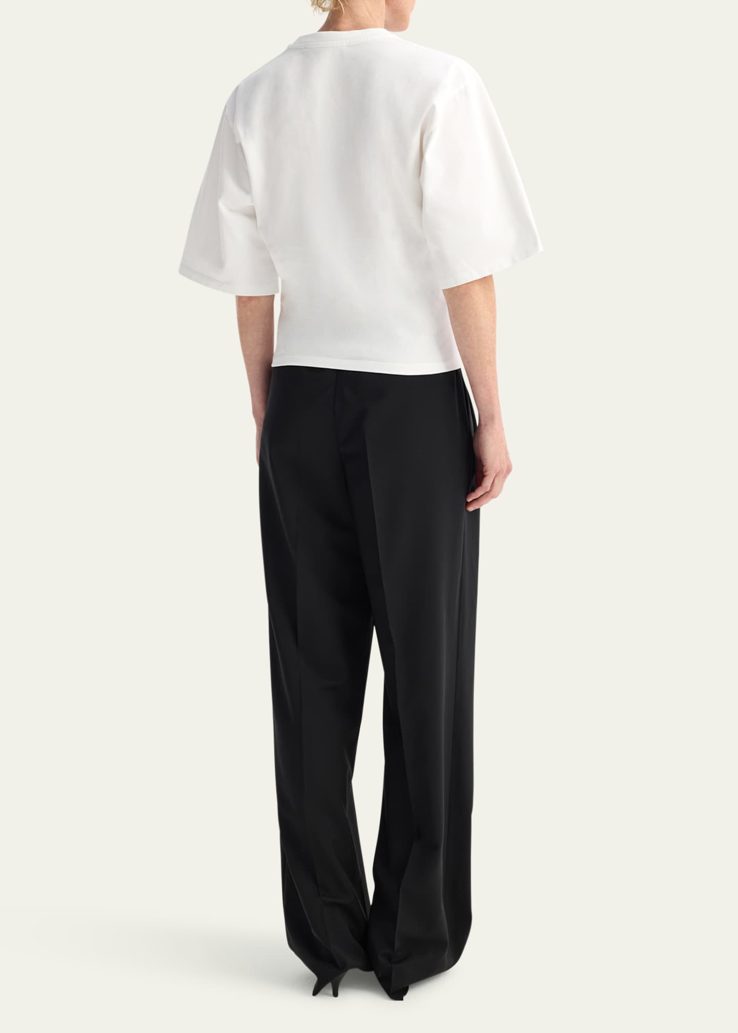 Rohe Fitted Cotton T-shirt Image 3 of 5