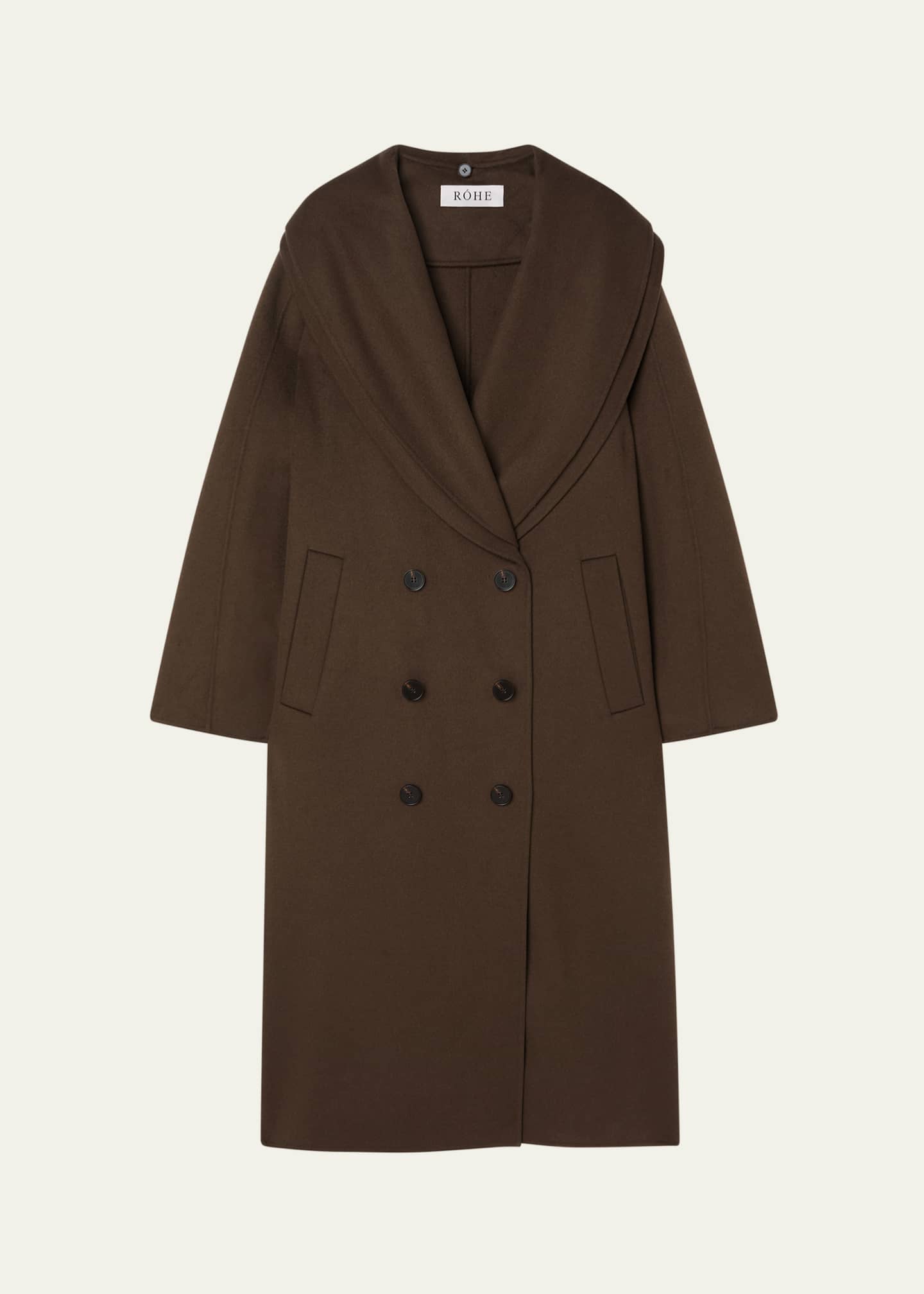 コート ROHE FW25 DOUBLE FACE WOOL SCARF COATY (41610174 030) Rohe Double-Face Wool Scarf Coat - Bergdorf Goodman