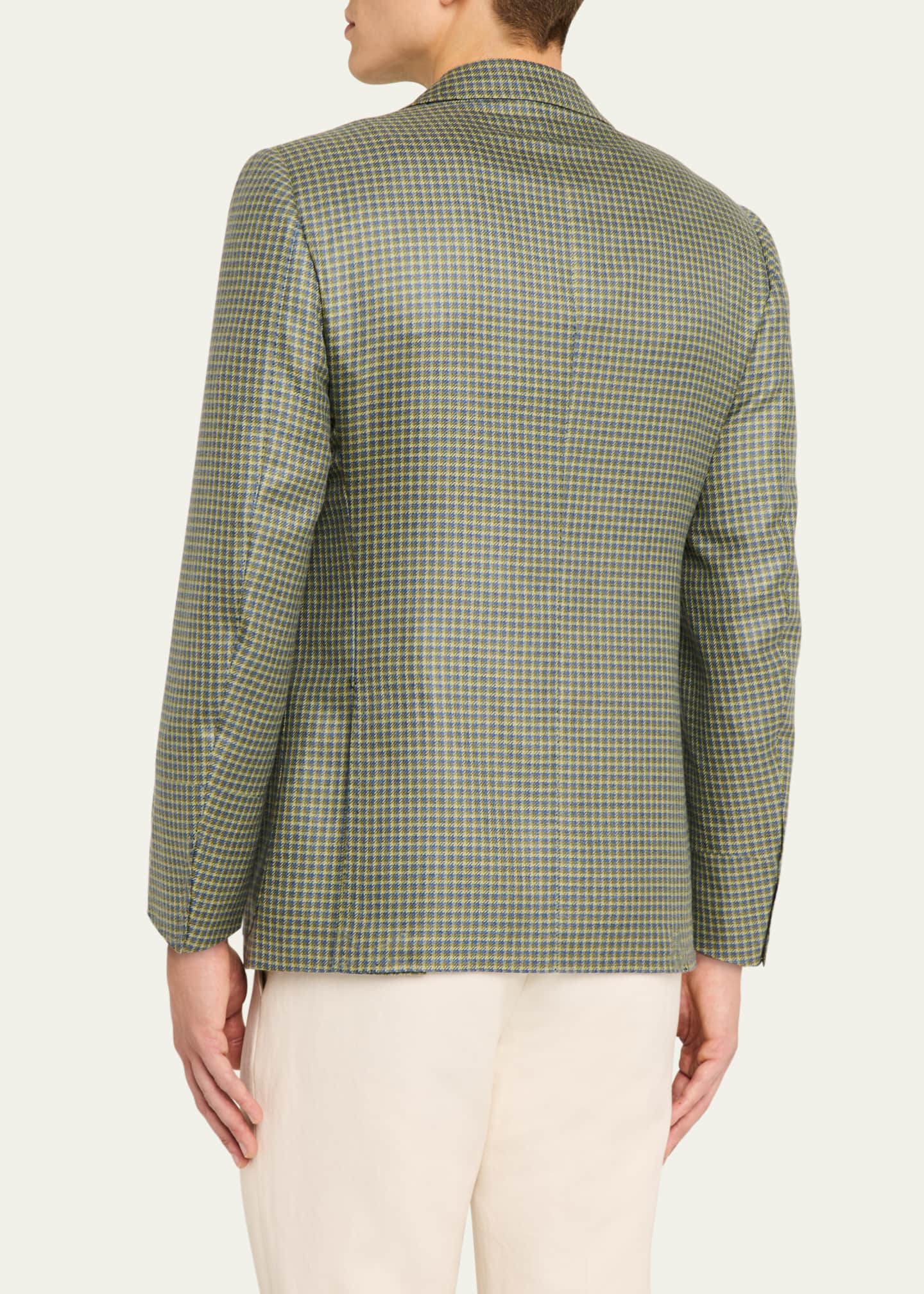 Cesare Attolini Men's Mini-Check Sport Coat Image 3 of 8