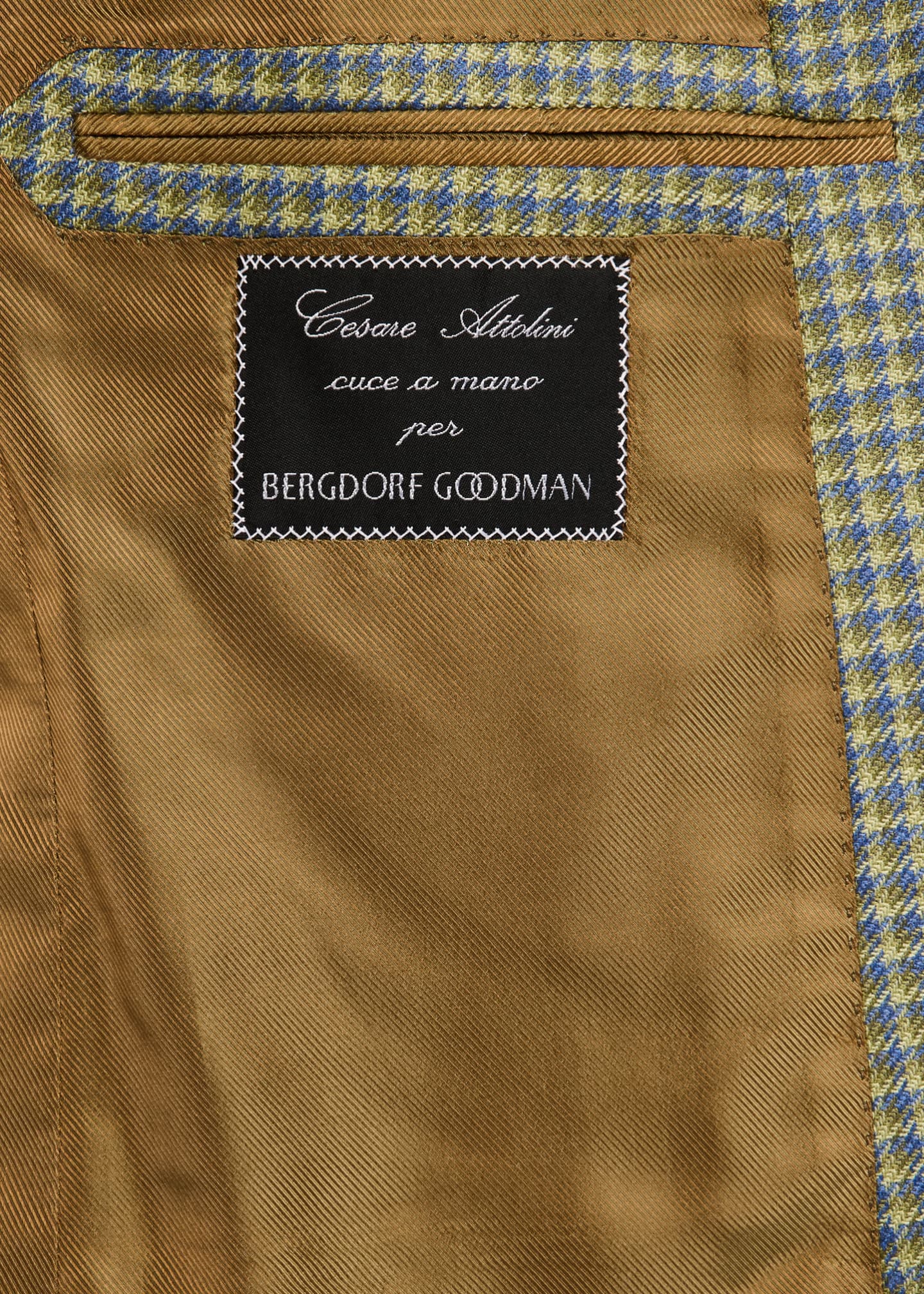Cesare Attolini Men's Mini-Check Sport Coat Image 6 of 8