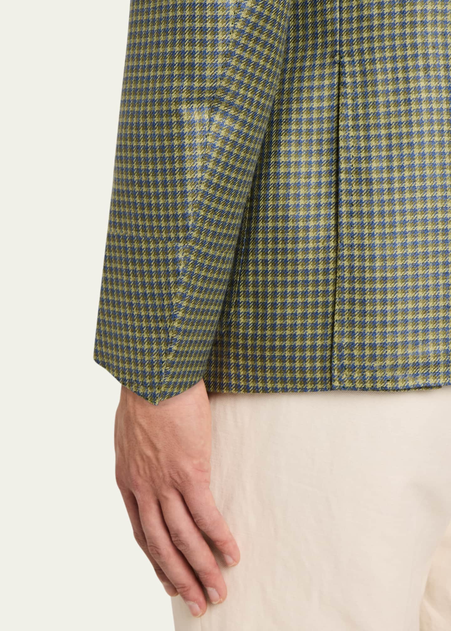 Cesare Attolini Men's Mini-Check Sport Coat Image 8 of 8