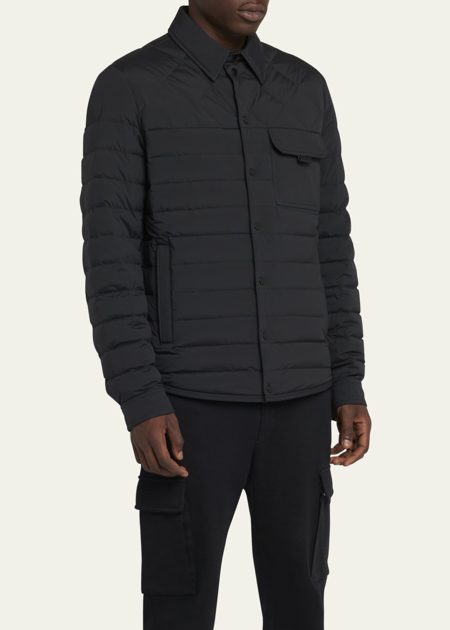 Moncler Men's Iseran Down Overshirt Image 4 of 5