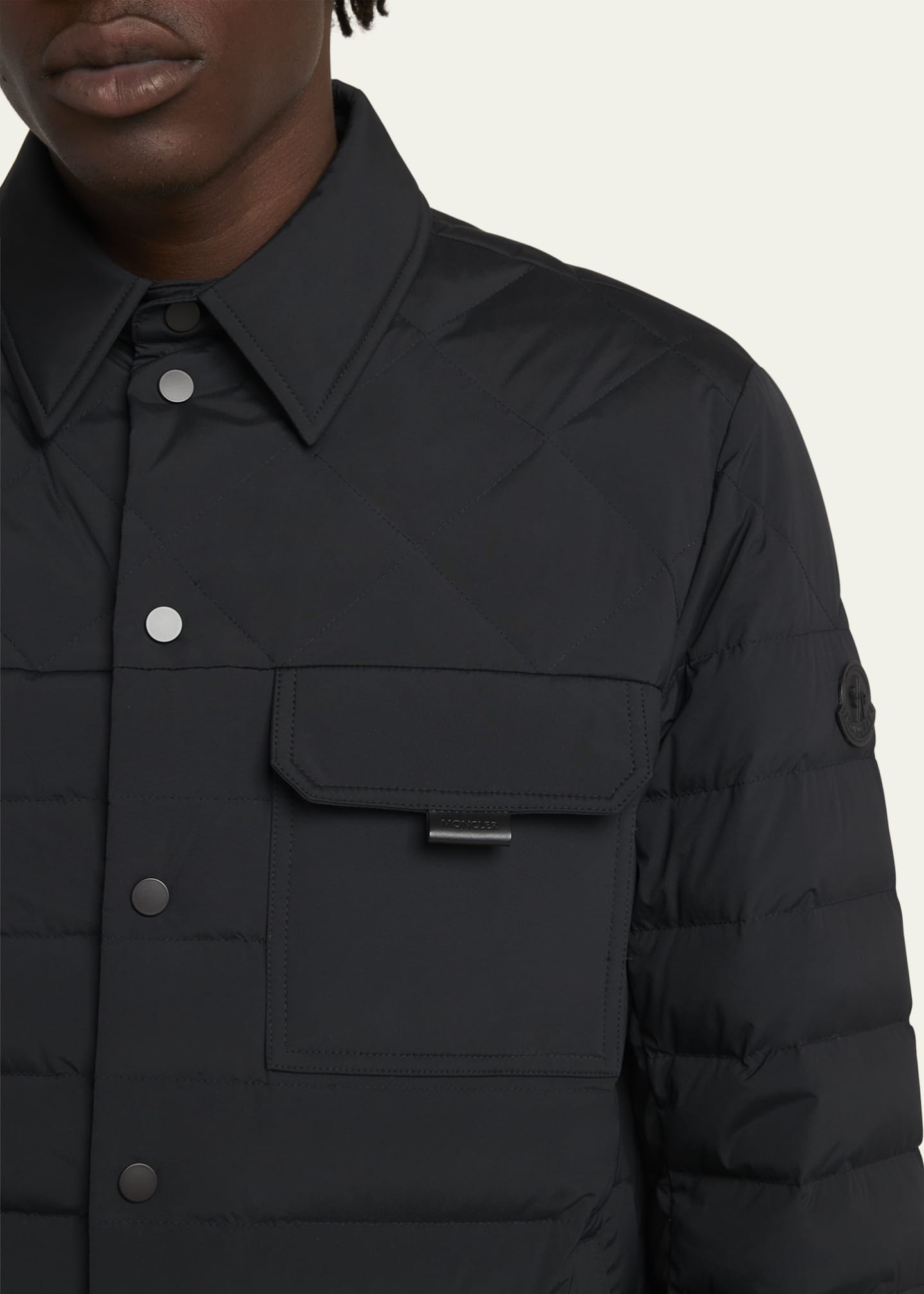 Moncler Men's Iseran Down Overshirt Image 5 of 5