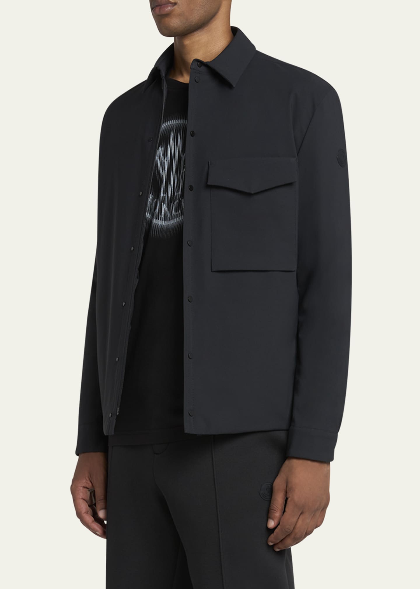 Moncler Men's Vautisse Down Overshirt Image 4 of 5
