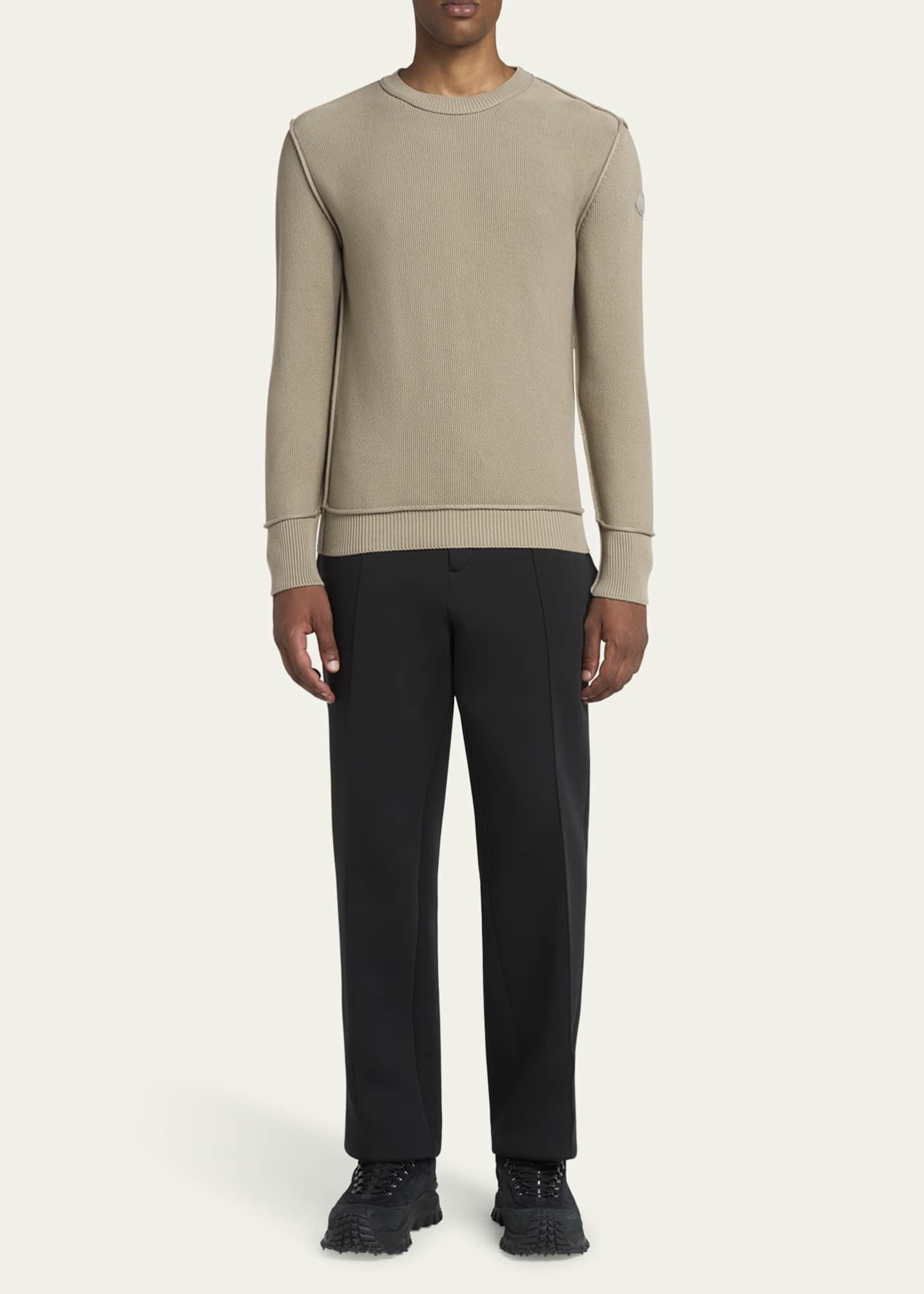 Moncler Men's Inside-Out Crew Sweater Image 2 of 5