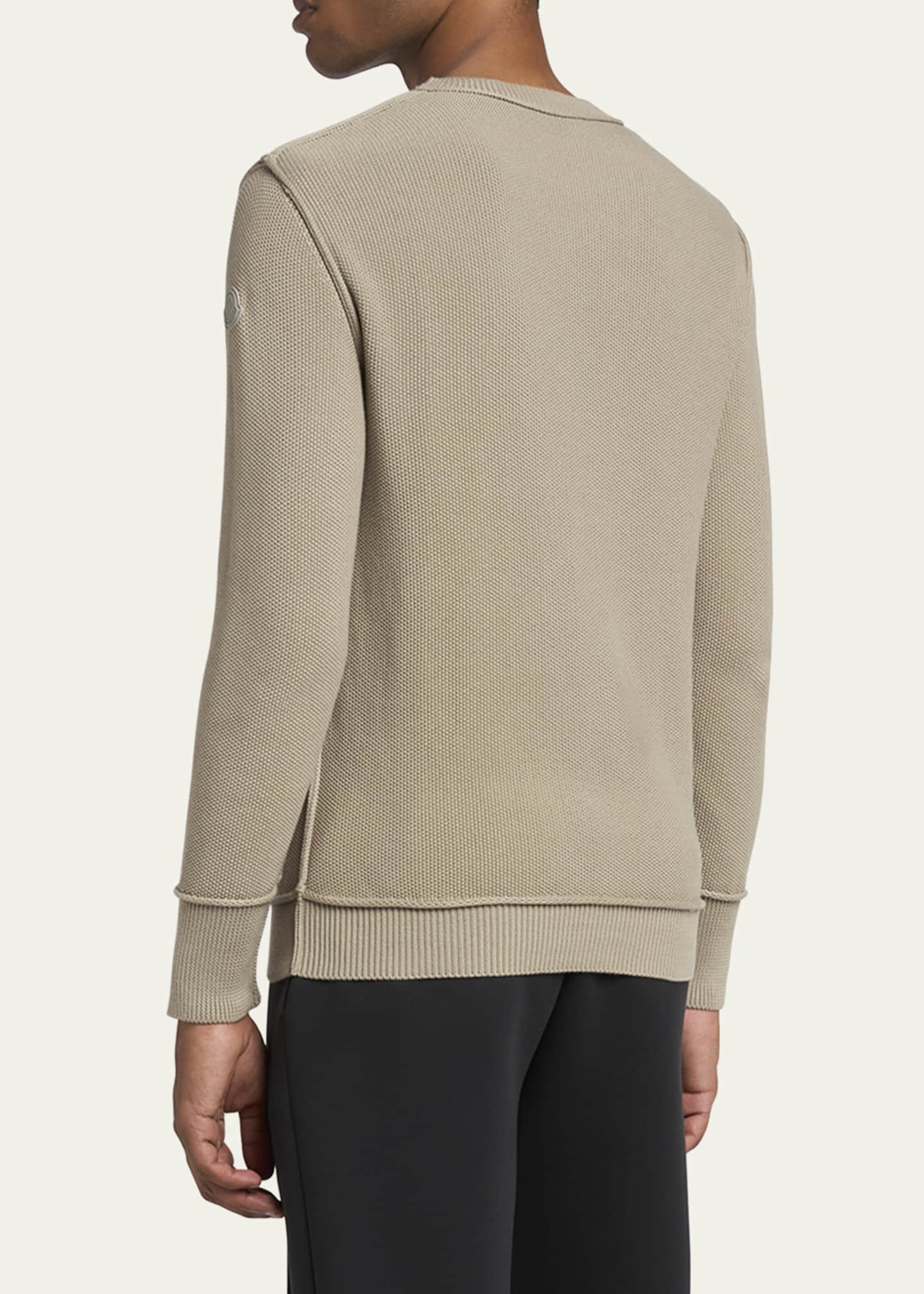 Moncler Men's Inside-Out Crew Sweater Image 3 of 5
