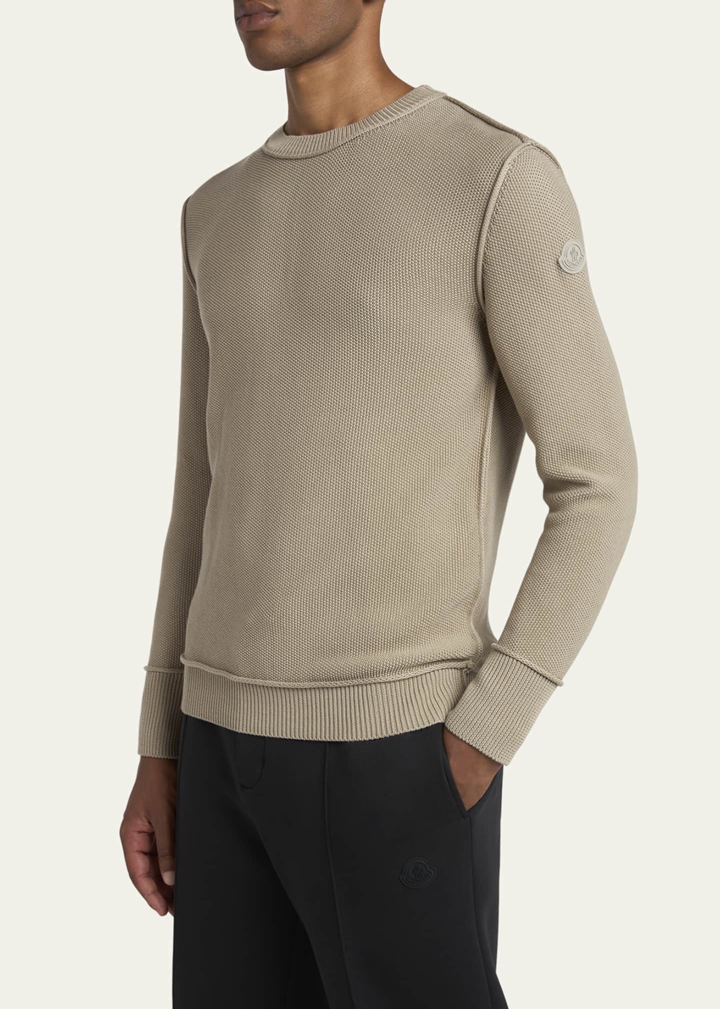 Moncler Men's Inside-Out Crew Sweater Image 4 of 5